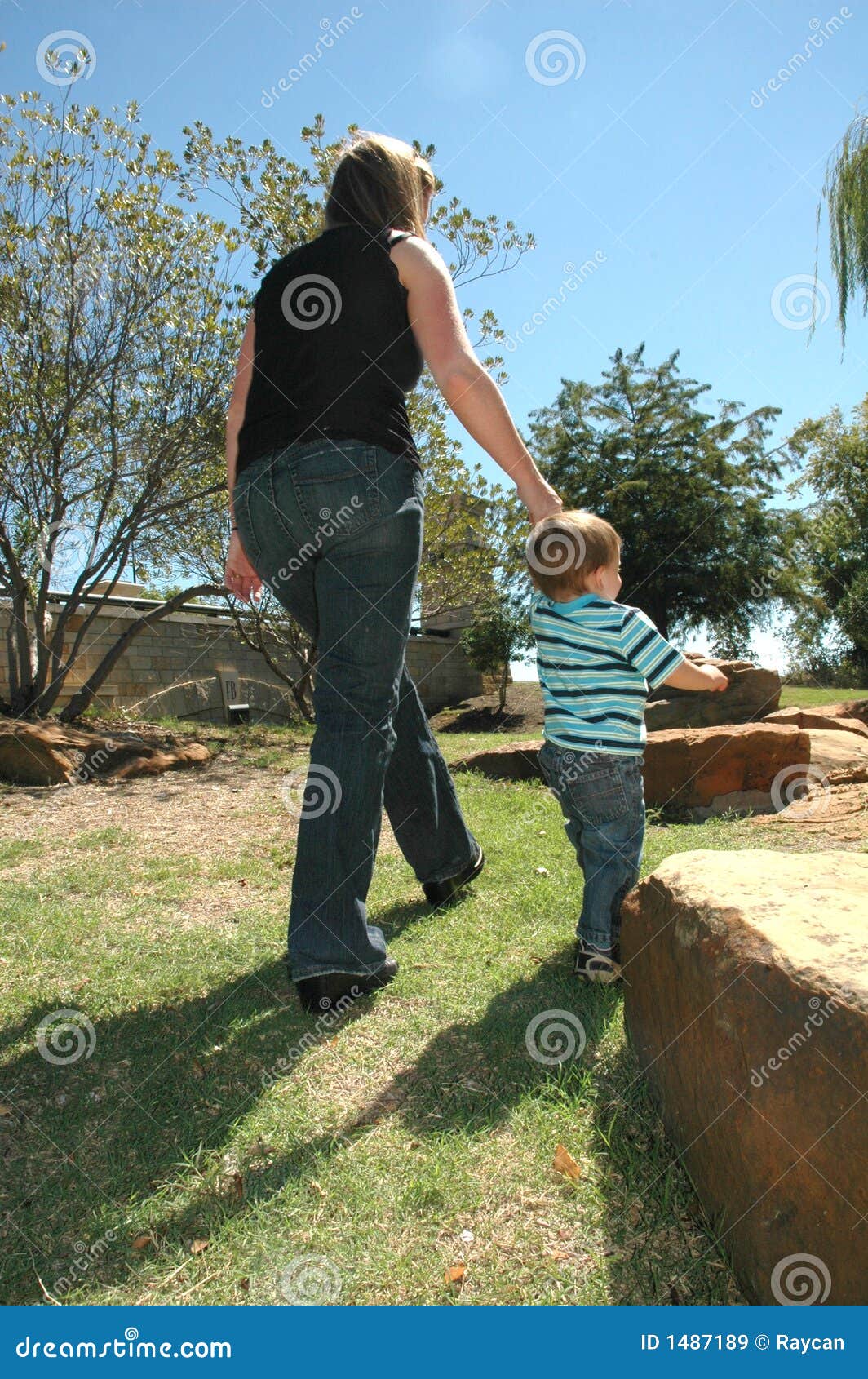 Walk With Mom Royalty Free Stock Images Image 1487189