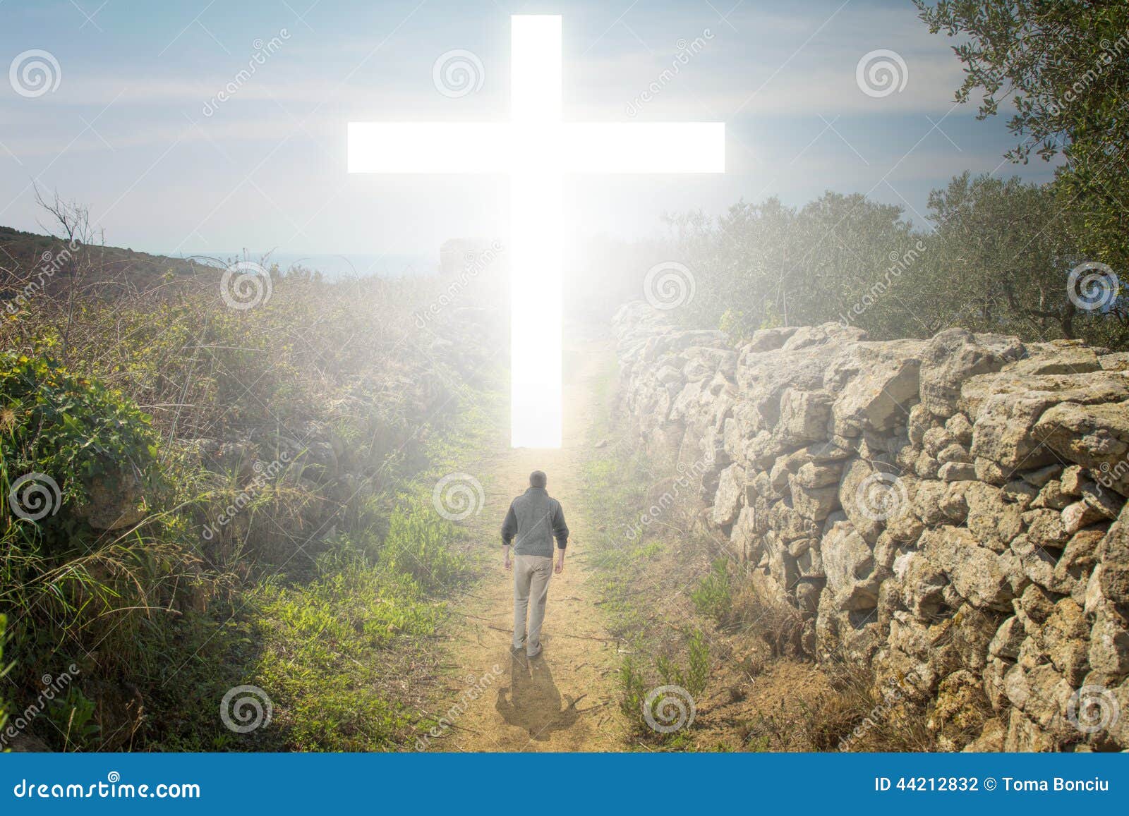 Walk To The Cross Stock Photo Image 44212832