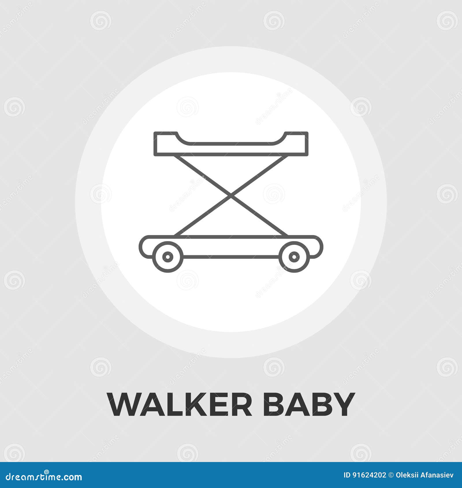 Download Walker Baby Vector Flat Icon Stock Vector - Illustration ...