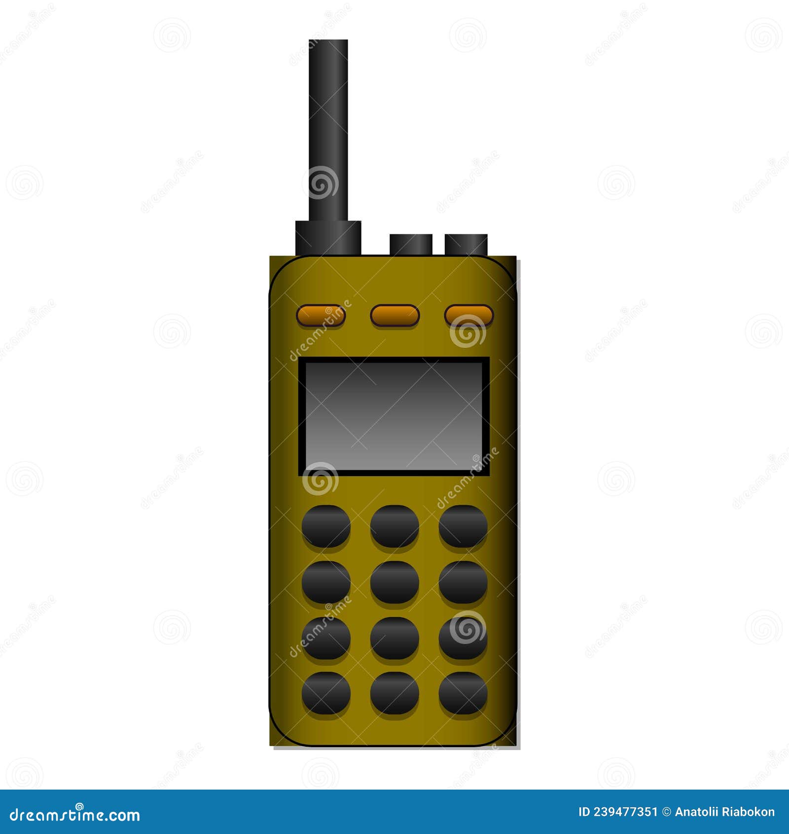 Walkie Talkie Icon Cartoon Vector. Portable Radio Stock Vector -  Illustration of security, call: 239477351