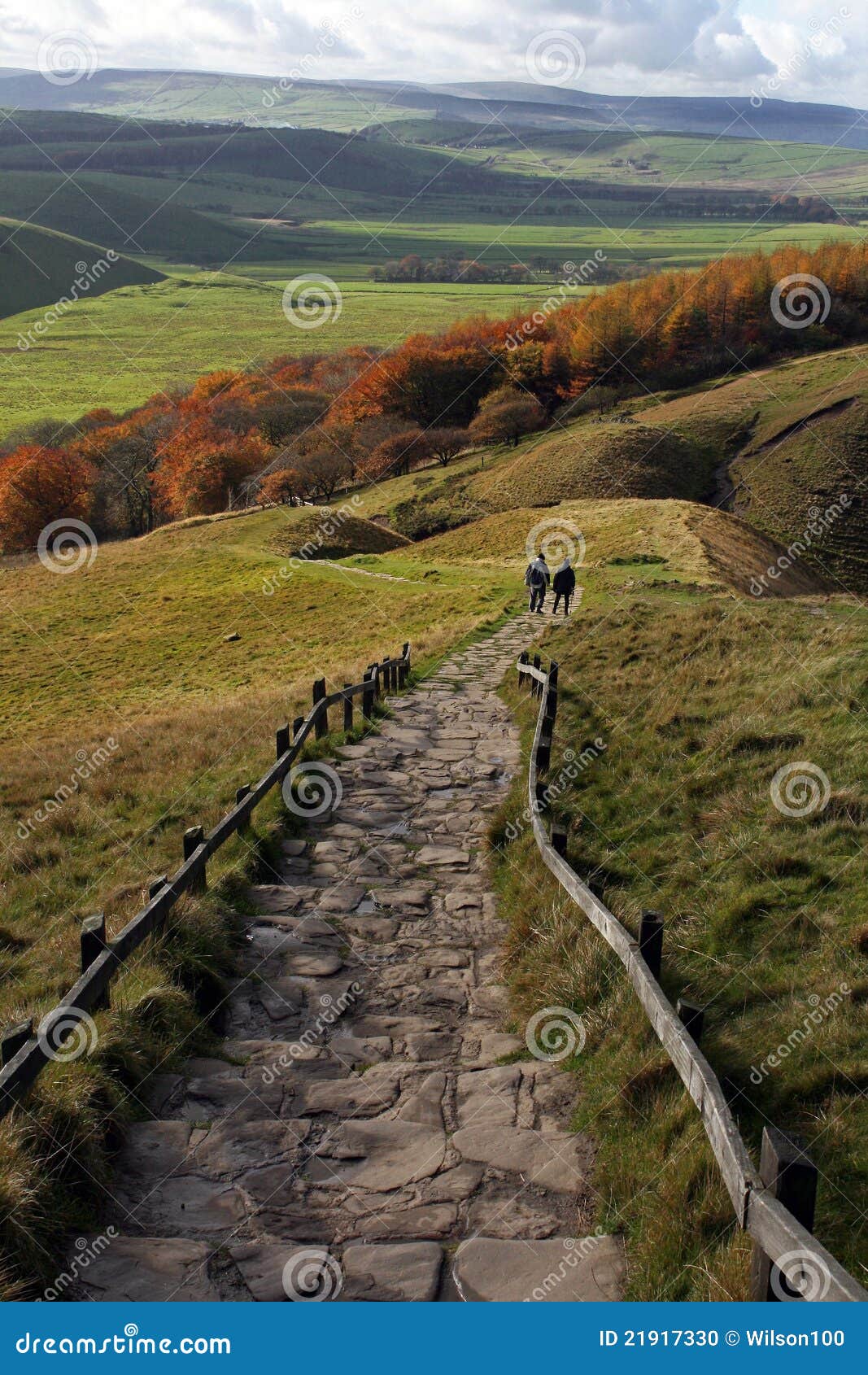 walking across mam torr ridge