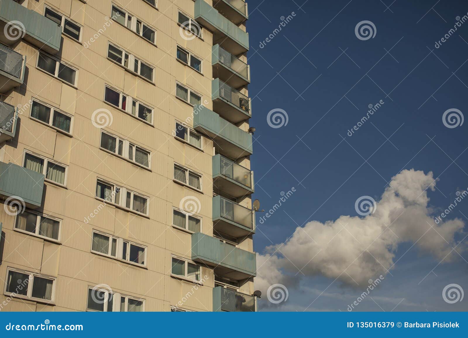 Walking Around London England The Uk A Tower Of Flats And A