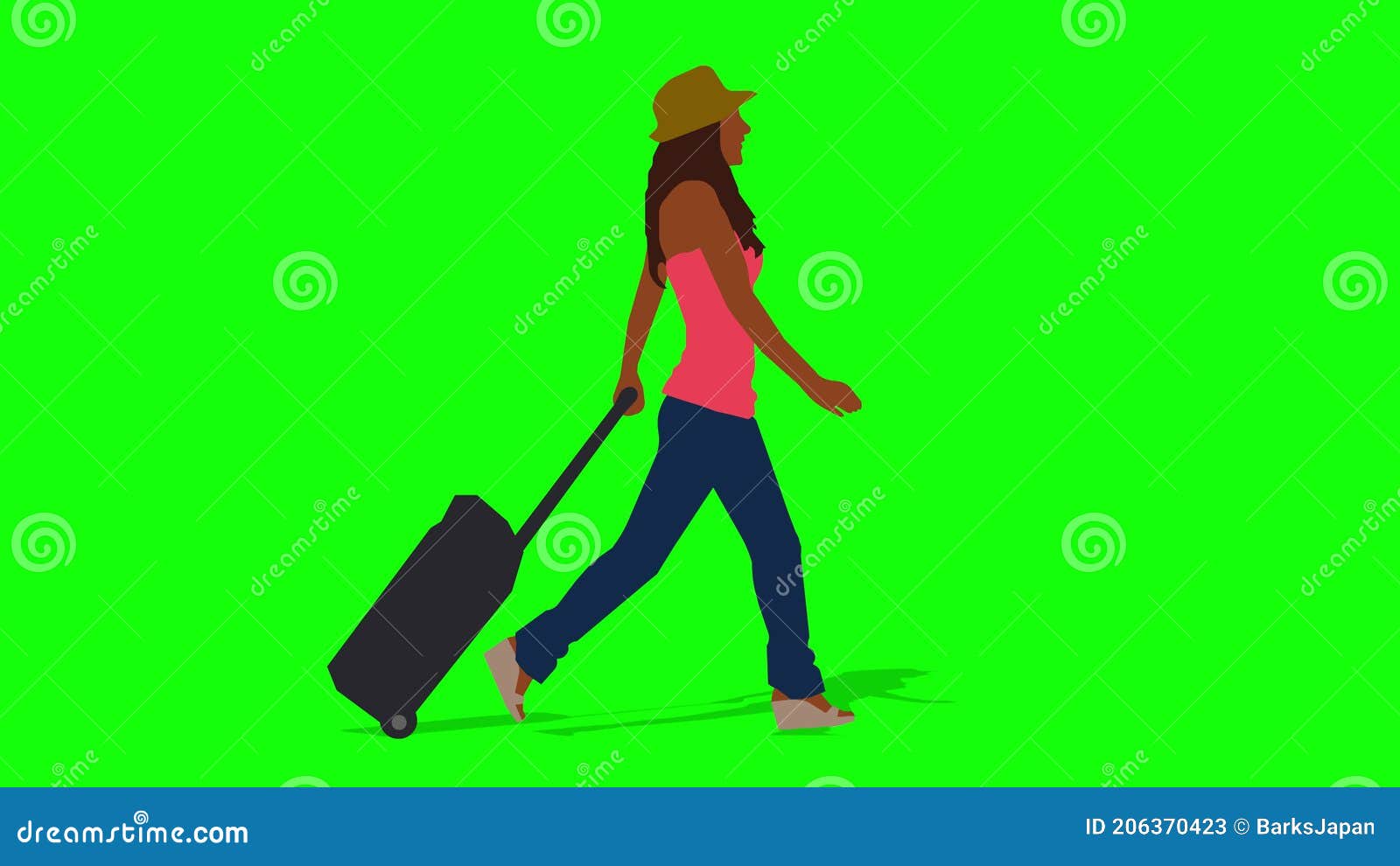 Walking Black Woman with Travel Bag Cartoon Animation. Loop Animation 4K Video Stock Video - Video of background, creative: 206370423 Walking Black Woman with Travel Bag Cartoon Animation. Loop Animation 4K Video Stock Video - Video of background, creative: 206370423