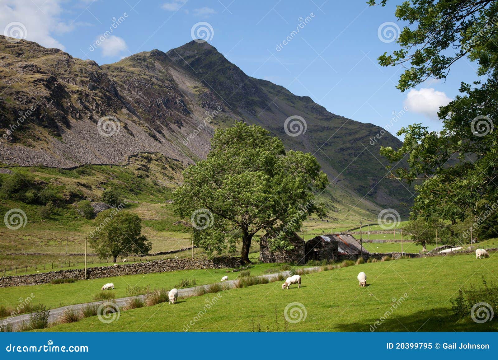 Walking the Cnicht stock image. Image of village, lake 20399795
