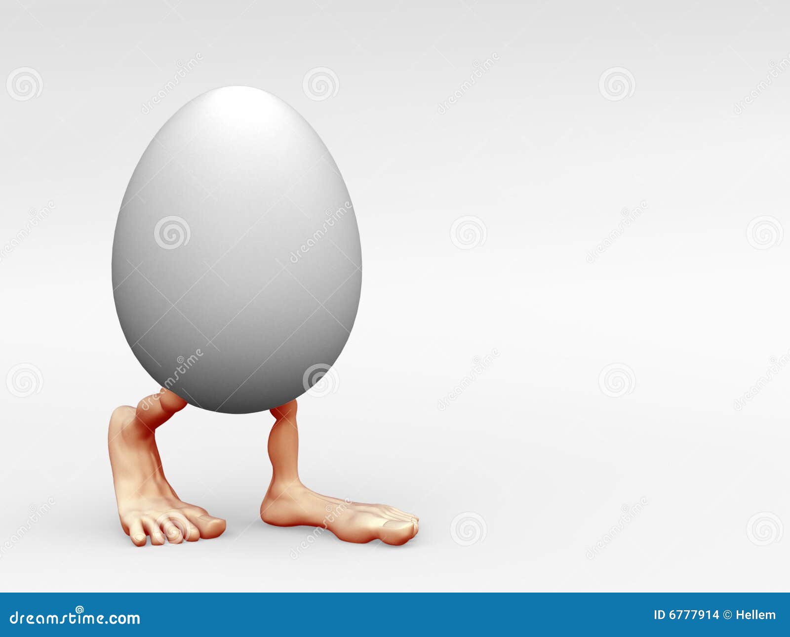 Walking Egg Stock Images Image 6777914