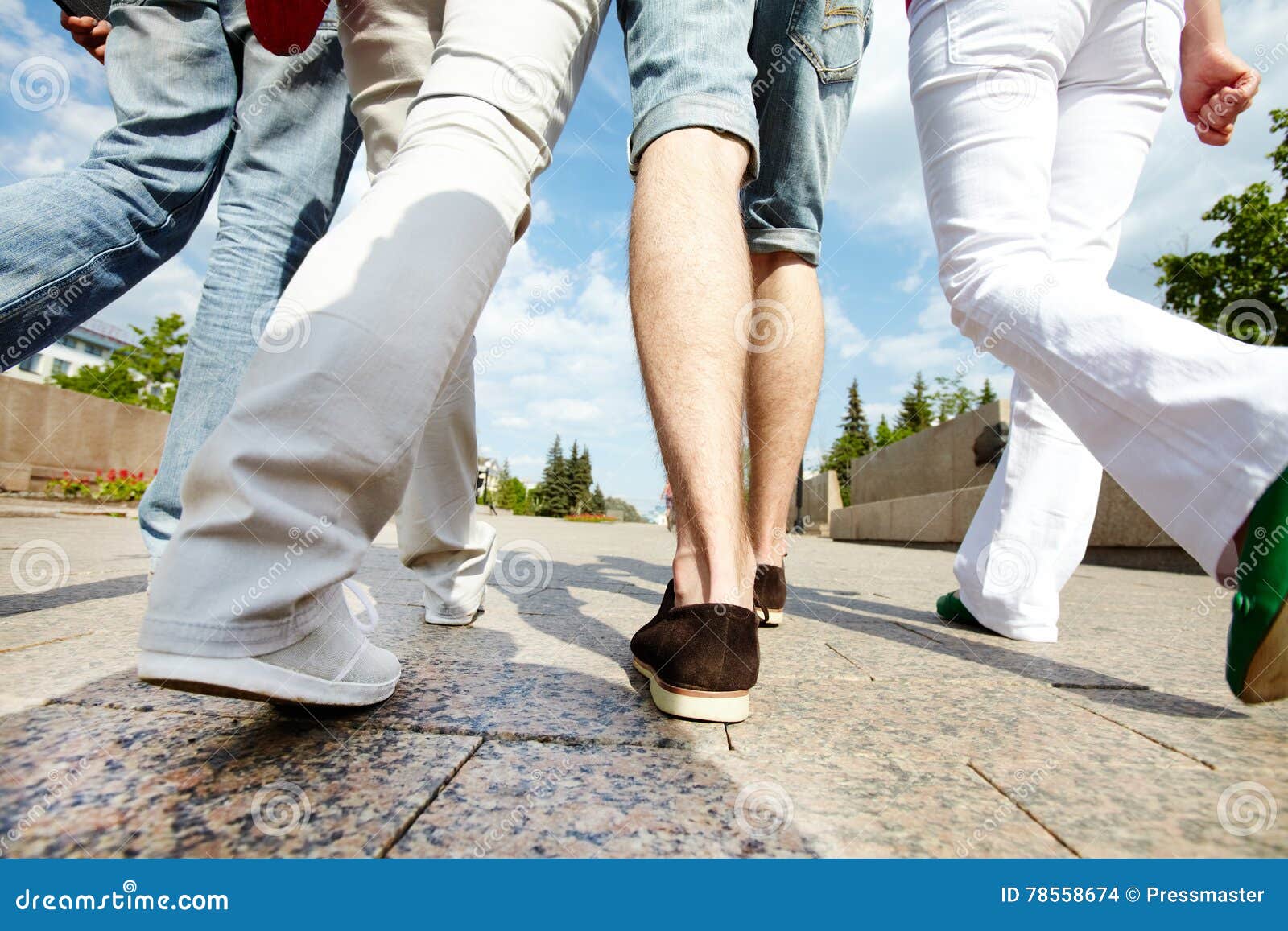 Walking legs stock photo. Image of shoes, friendship 78558674
