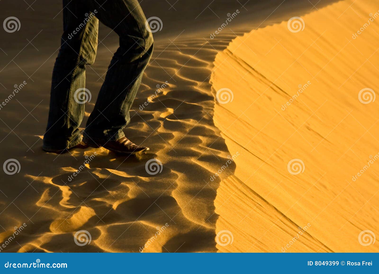 Walking on sand dune stock image. Image of pattern, close 8049399