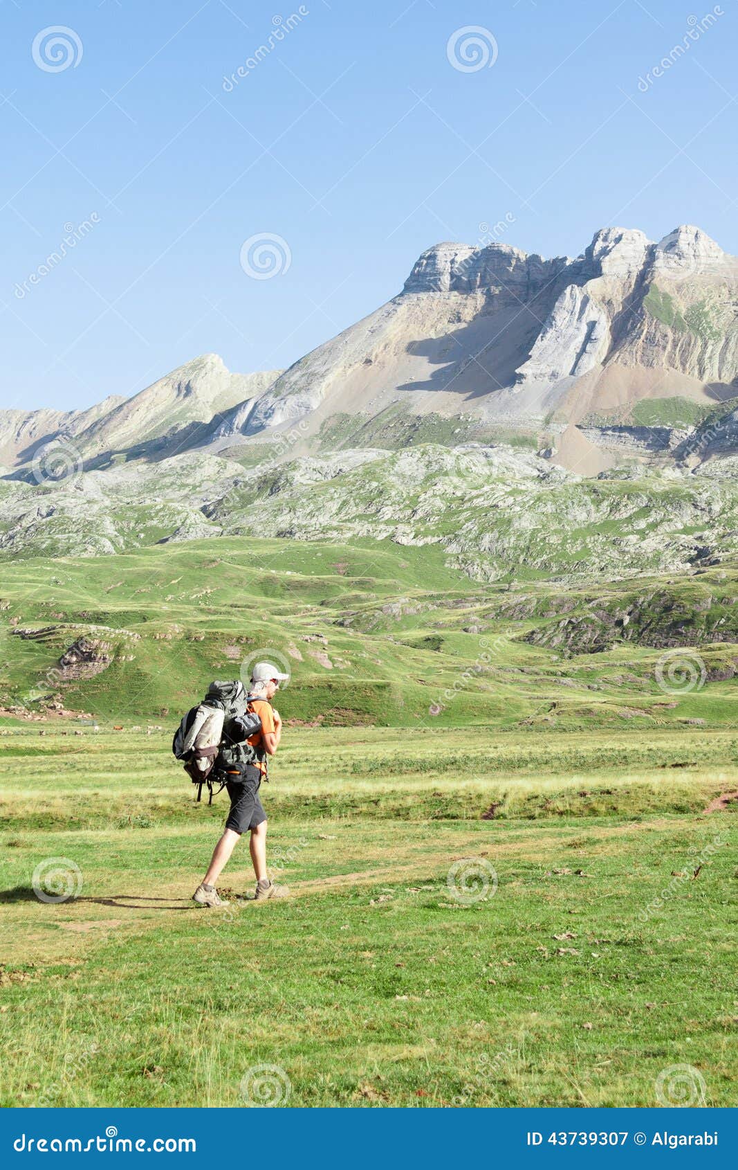 Walking in the Spanish Pyrenees Stock Image Image of hiking, mountain