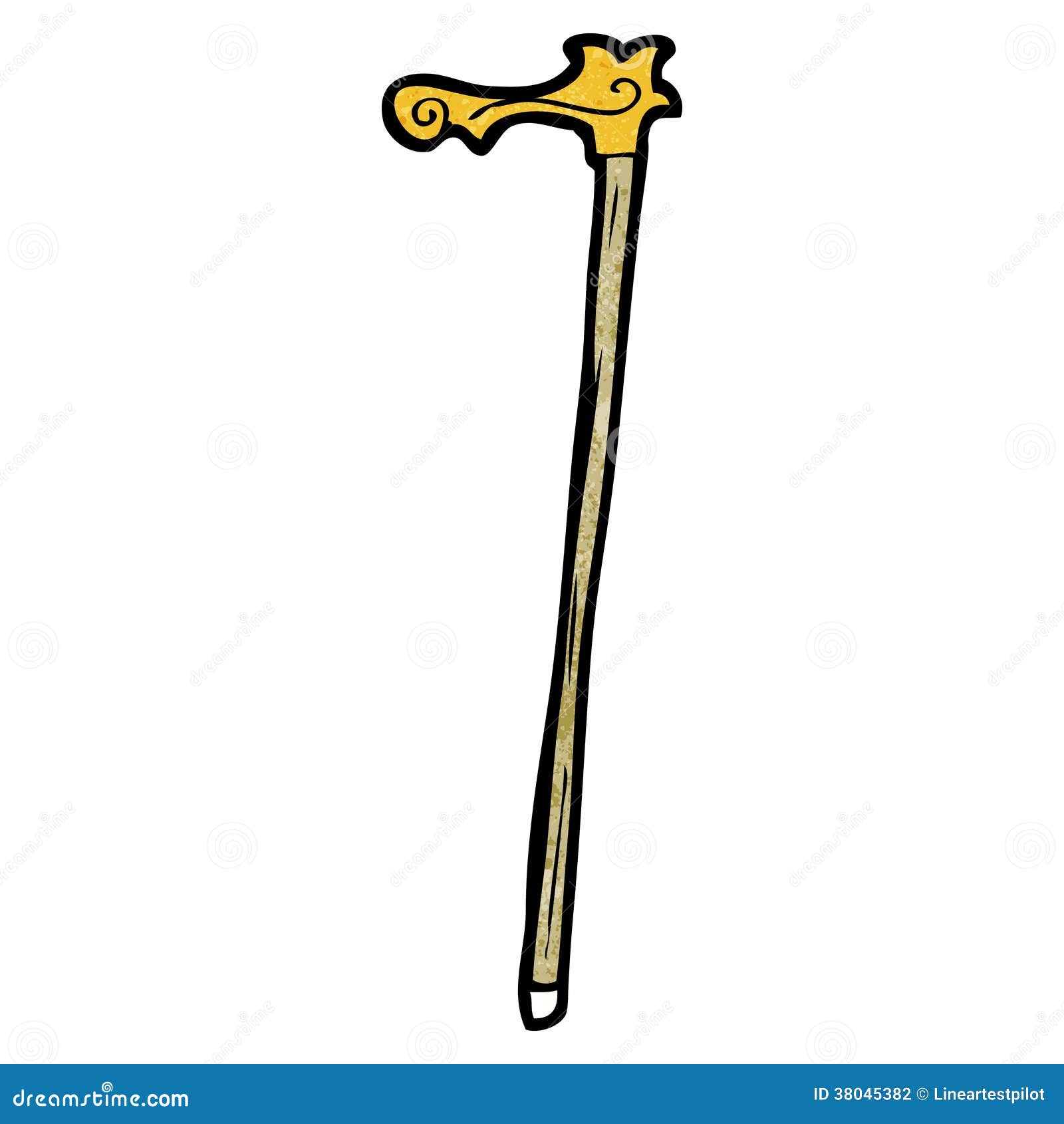 Walking Stick Cartoon Stock Photography - Image: 38045382