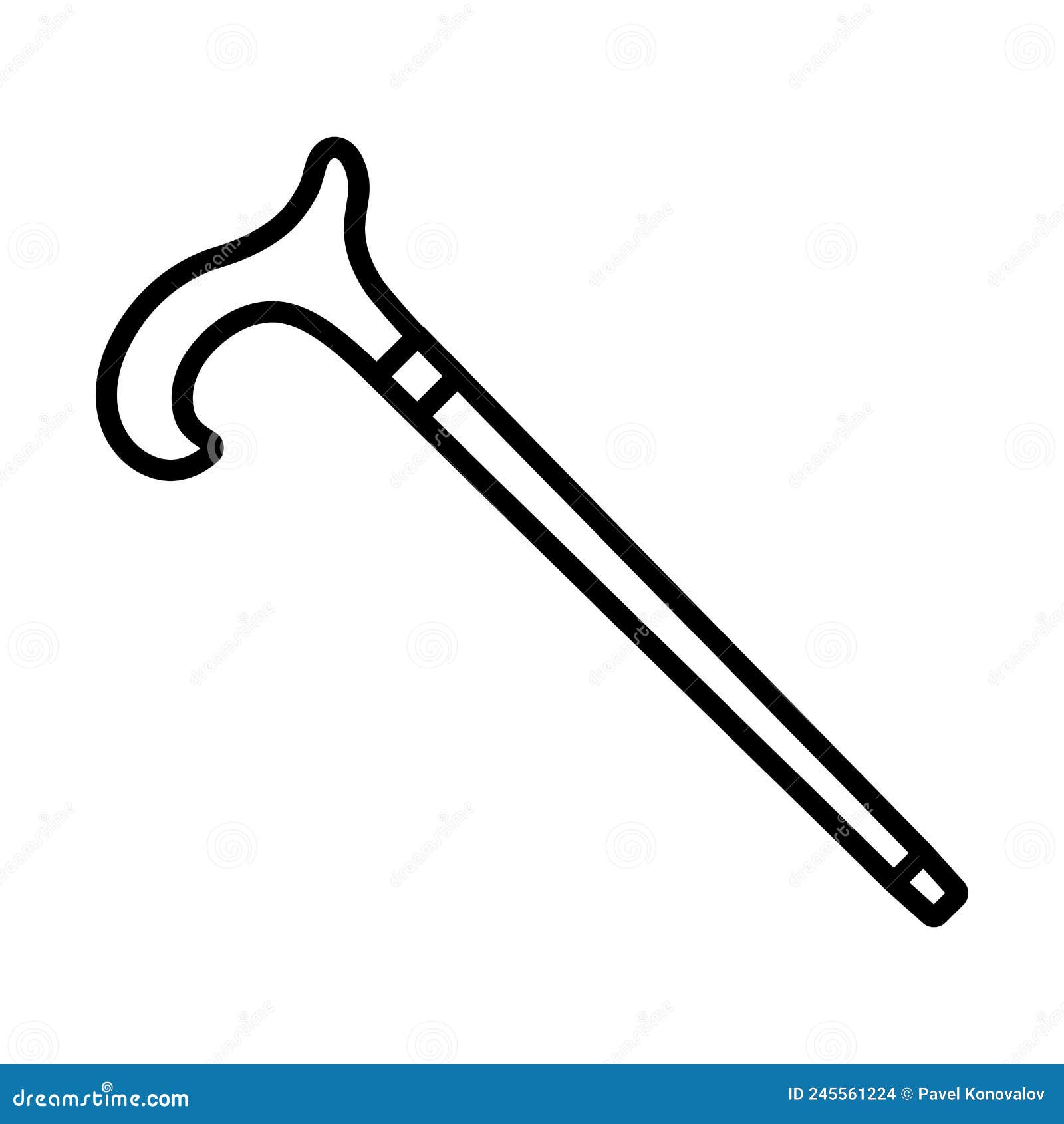 Walking Stick Icon stock vector. Illustration of detective 245561224