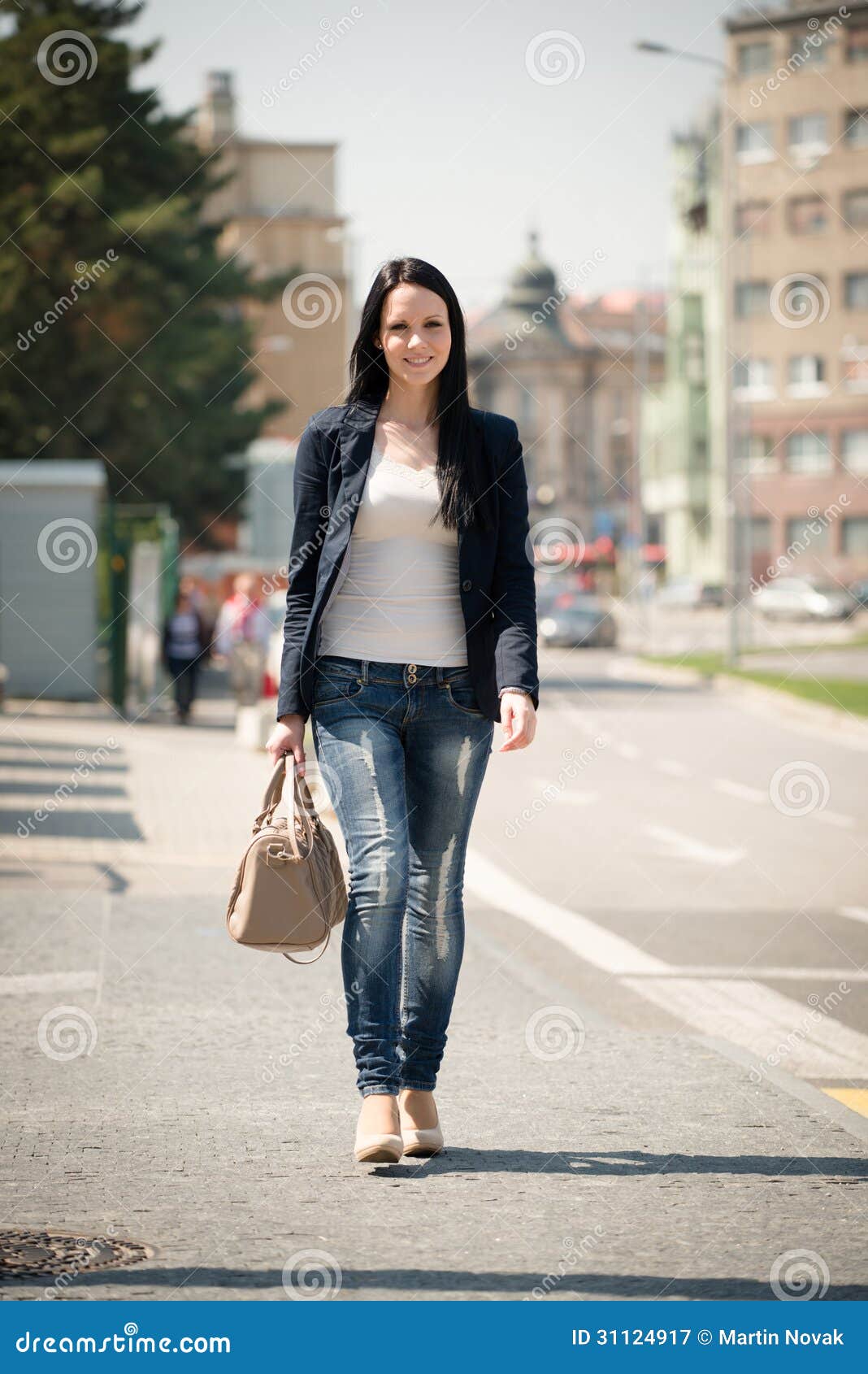 Walking street stock image. Image of handbag, copy, female - 31124917