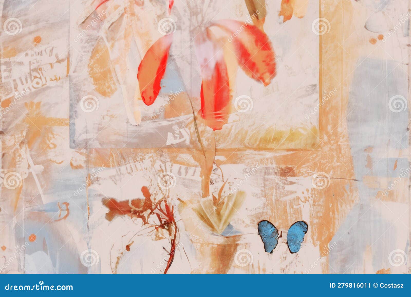 Wall Art Print Illustration Stock Image Image of poster, colorful