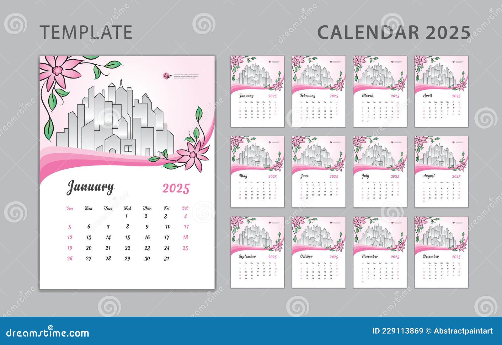 wall-calendar-2025-design-pink-flowers-concept-desk-calendar-2025-template-can-be-place-for