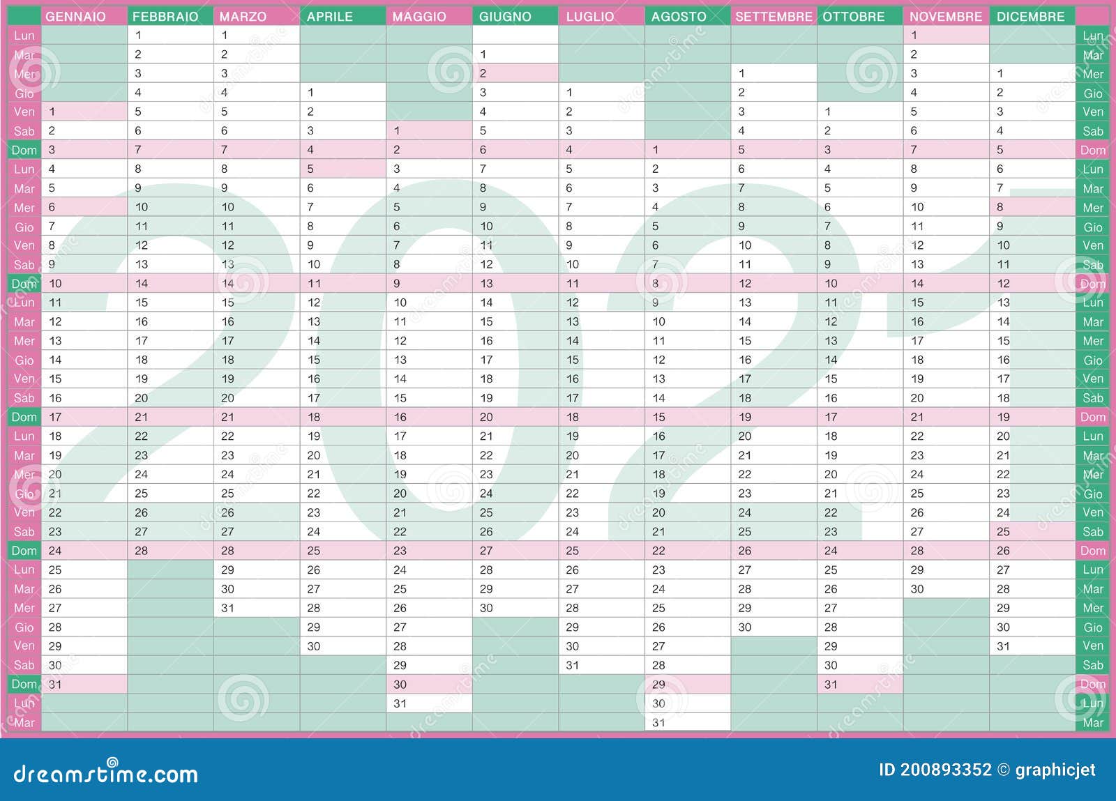 Wall Calendar 21 Single Page With Vertical Columns And Days On The Same Row Stock Vector Illustration Of Grey Flat Wall Calendar 21 Single Page With Vertical Columns And Days On The Same Row Stock Vector Illustration Of Grey Flat