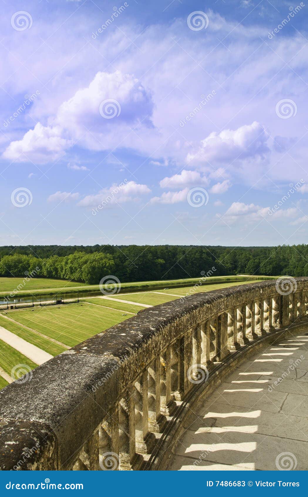 The wall of Chambord stock image. Image of facade, valley 7486683