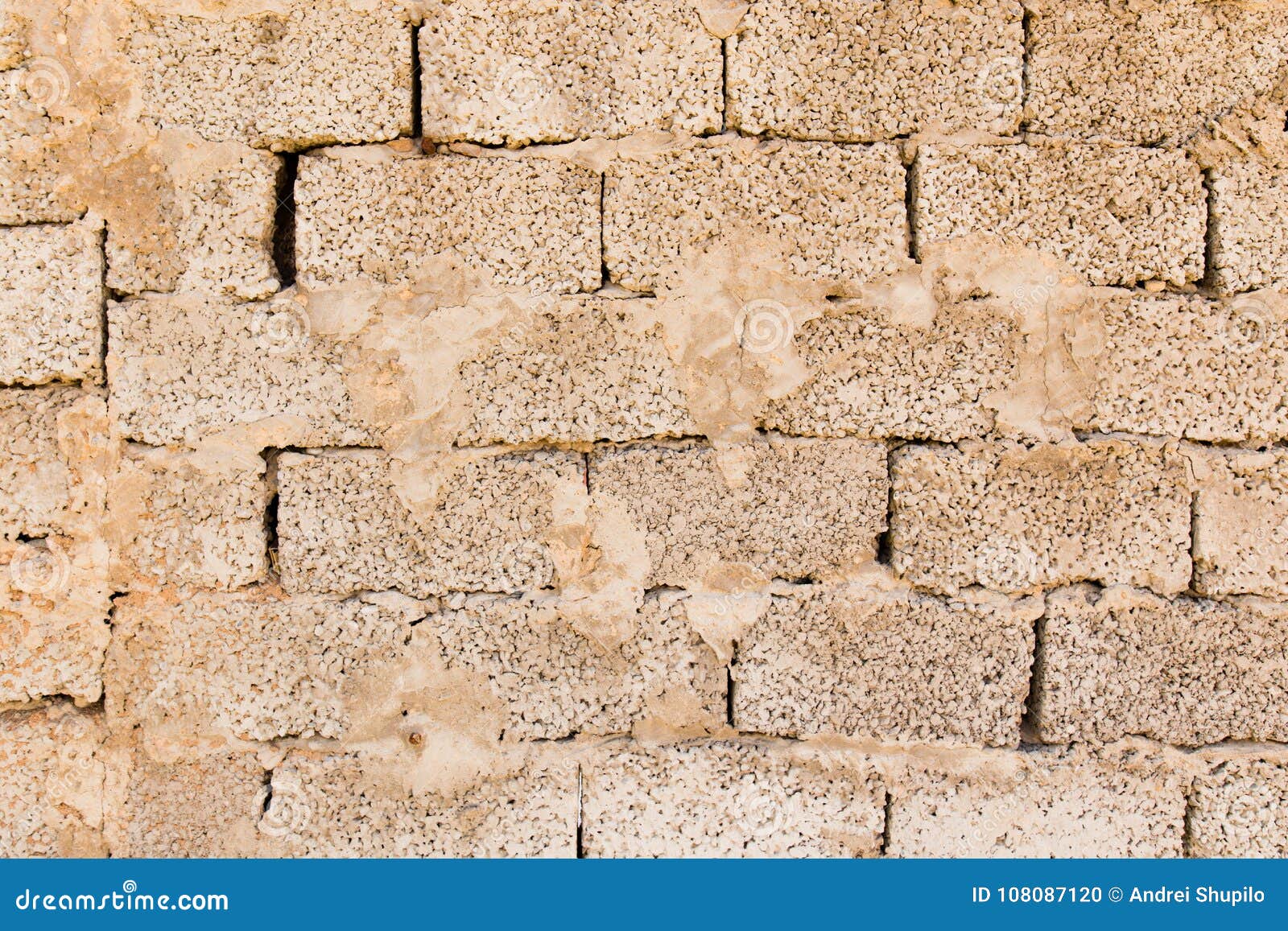 Wall from Cinder Block As a Background Stock Photo - Image of stone