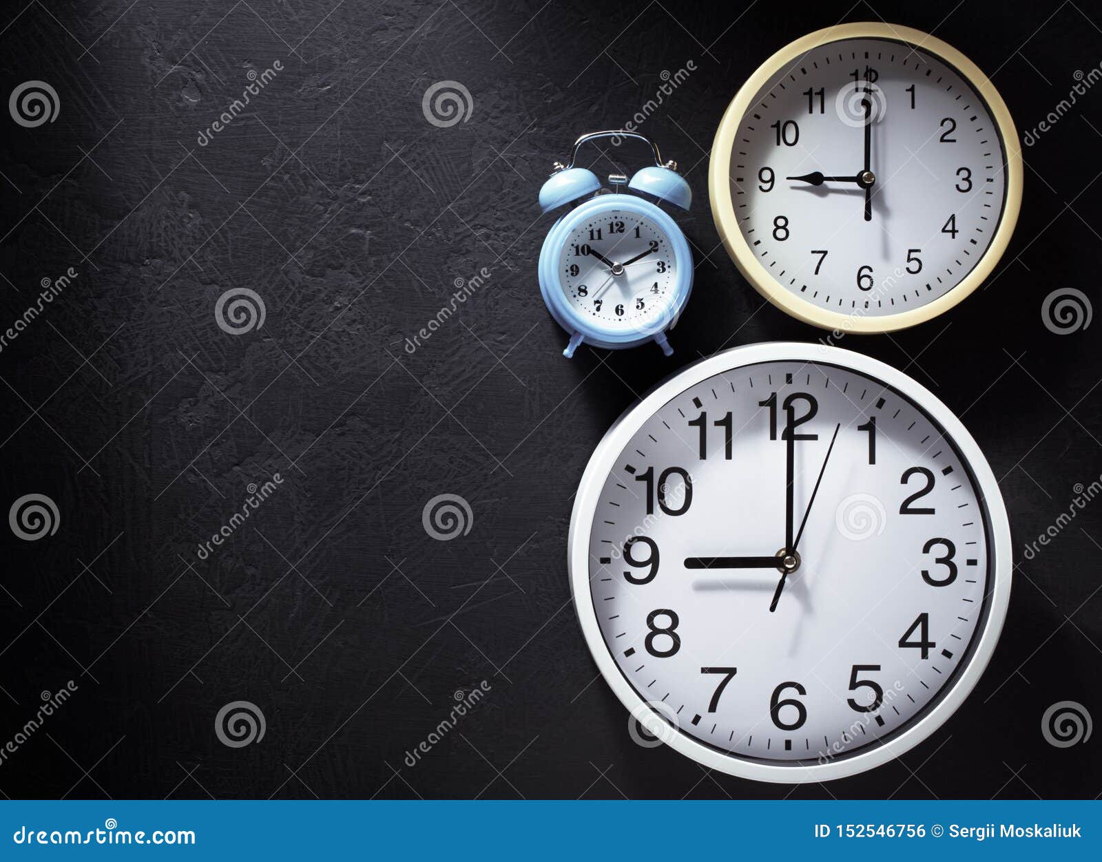 Wall Clock at Black Background Stock Photo Image of minute, school