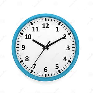 Wall Clock O clock Time Hours Minutes Seconds Stock Illustration 