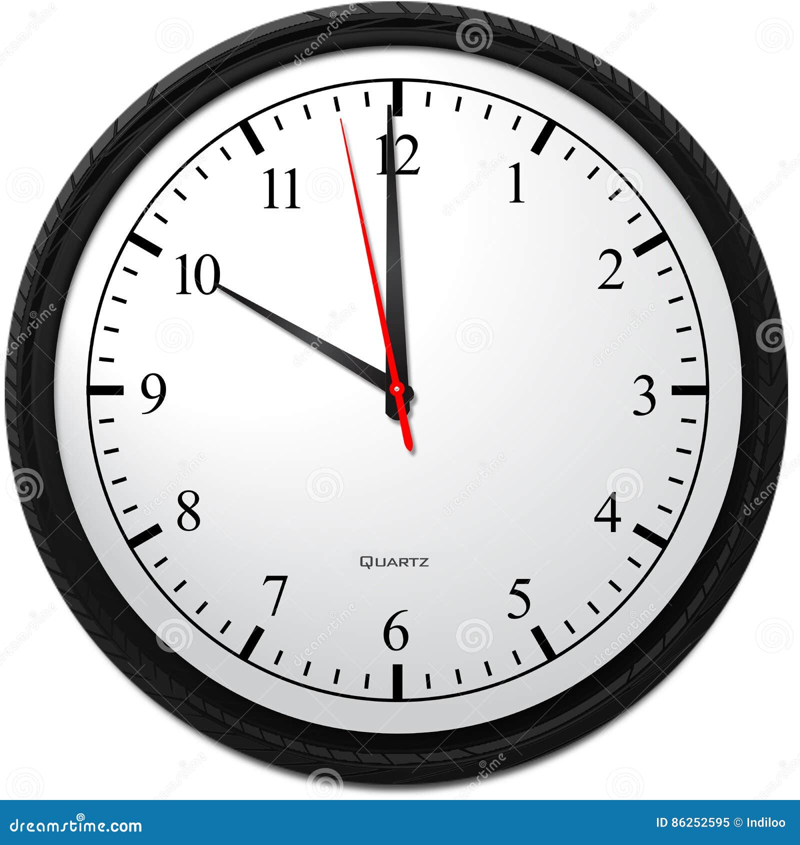 Wall Clock Showing 10 O Clock Stock Illustration Illustration Of Awake Alarm