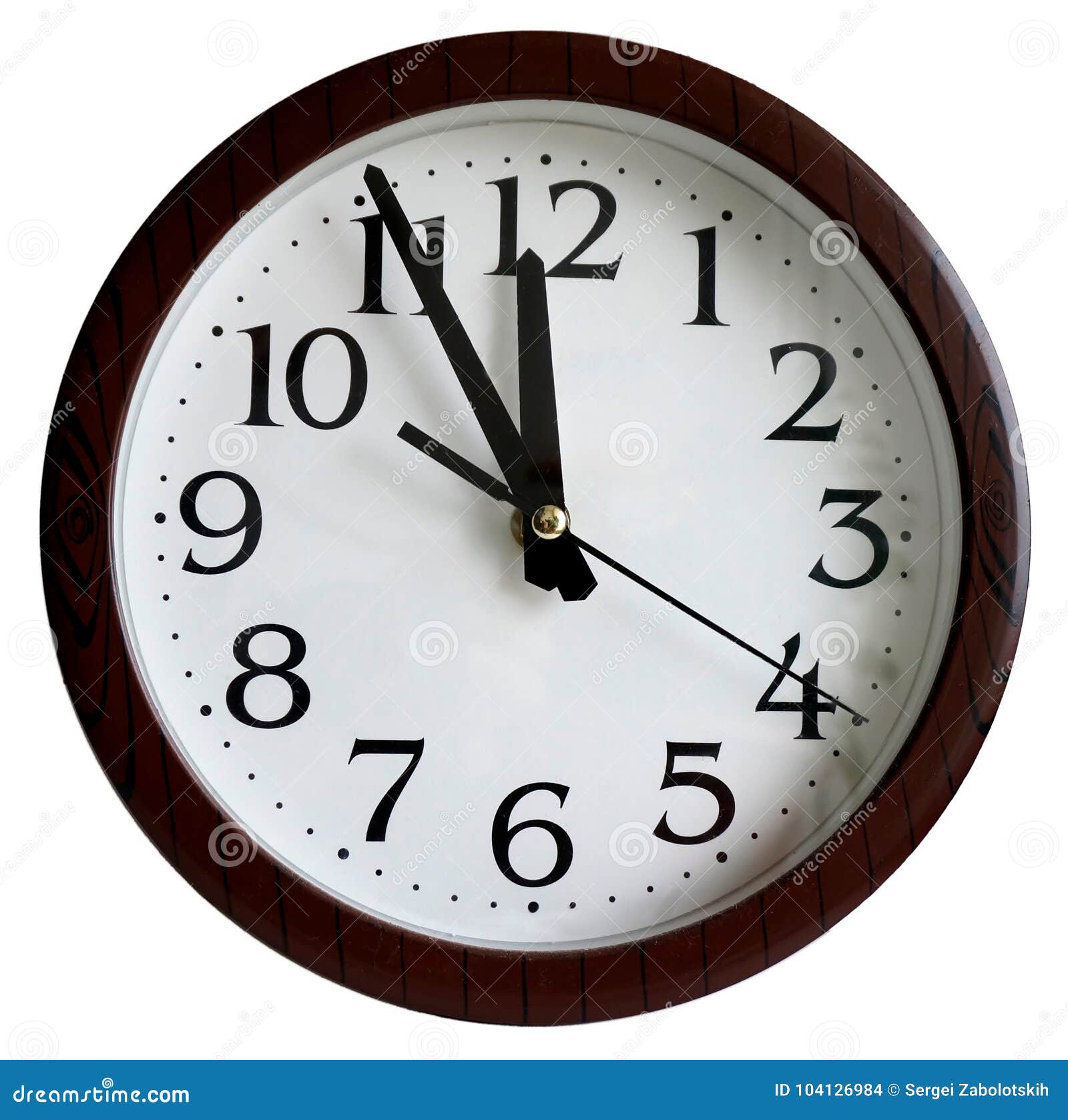 Wall Clock Shows Midnight Noon Isolated White Stock Photo Image Of wall-clock-shows-midnight-noon-isolated-white-stock-photo-image-of
