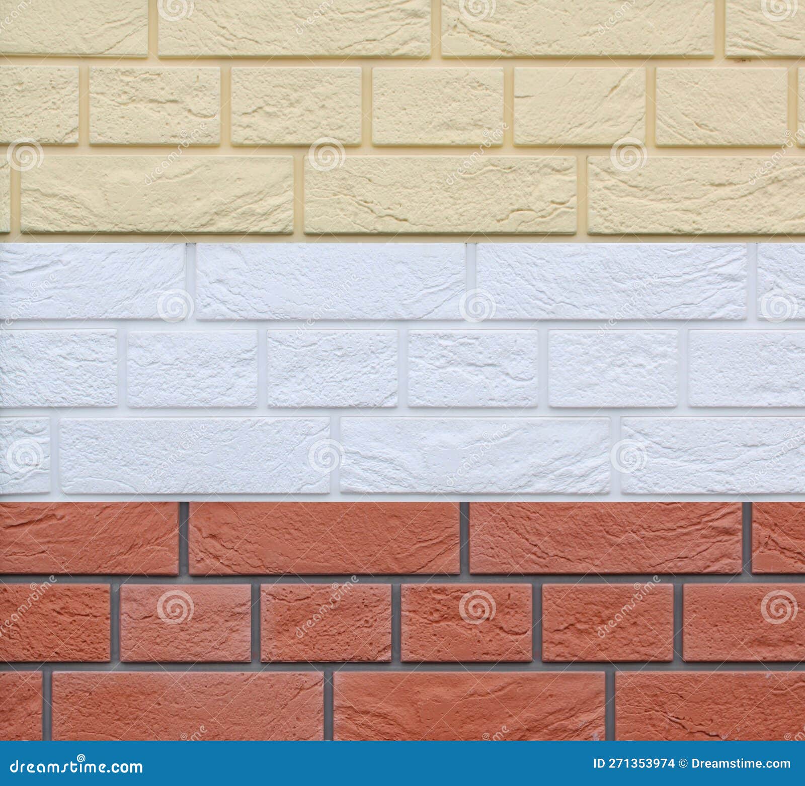 Wall Coating, Samples of Brick Panels for Building Facades. Stock Photo Image of decorative