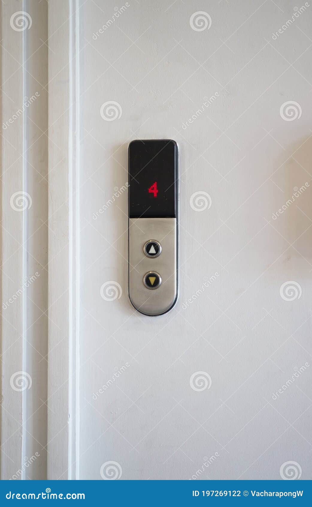 wall controller of elevator with button in safty concept