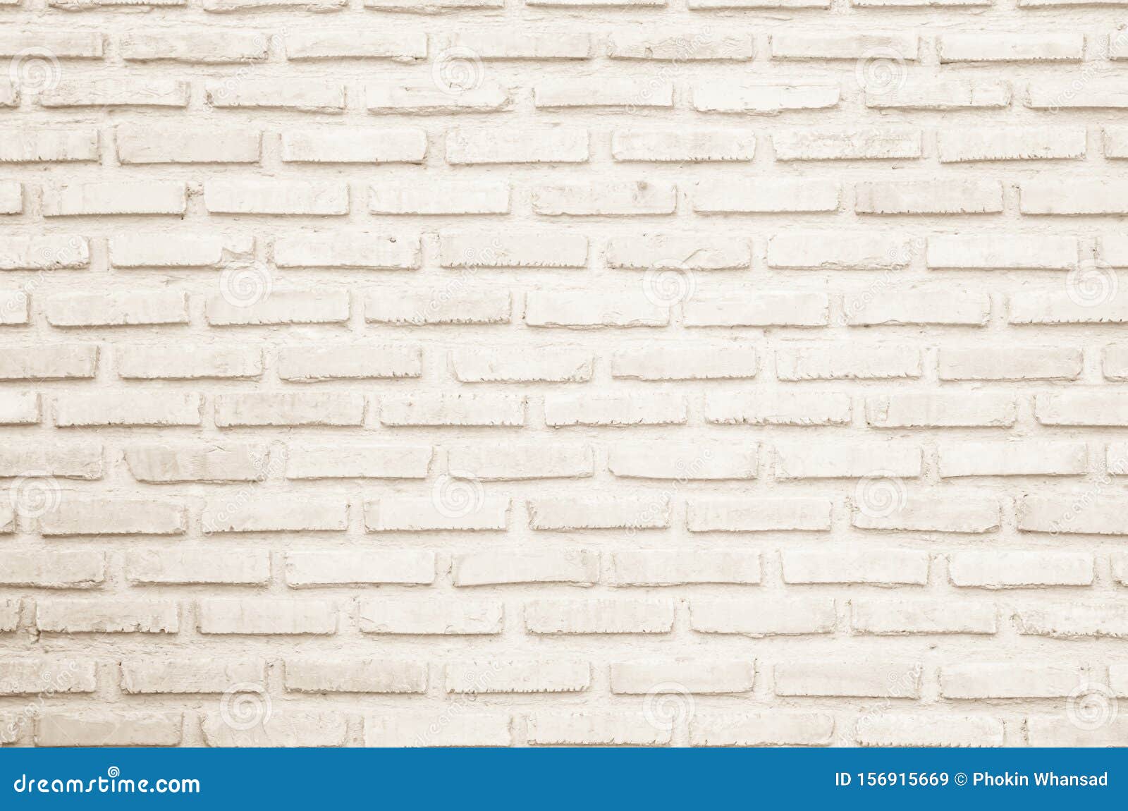 Wall Cream Brick Wall Texture Background In Room At Subway