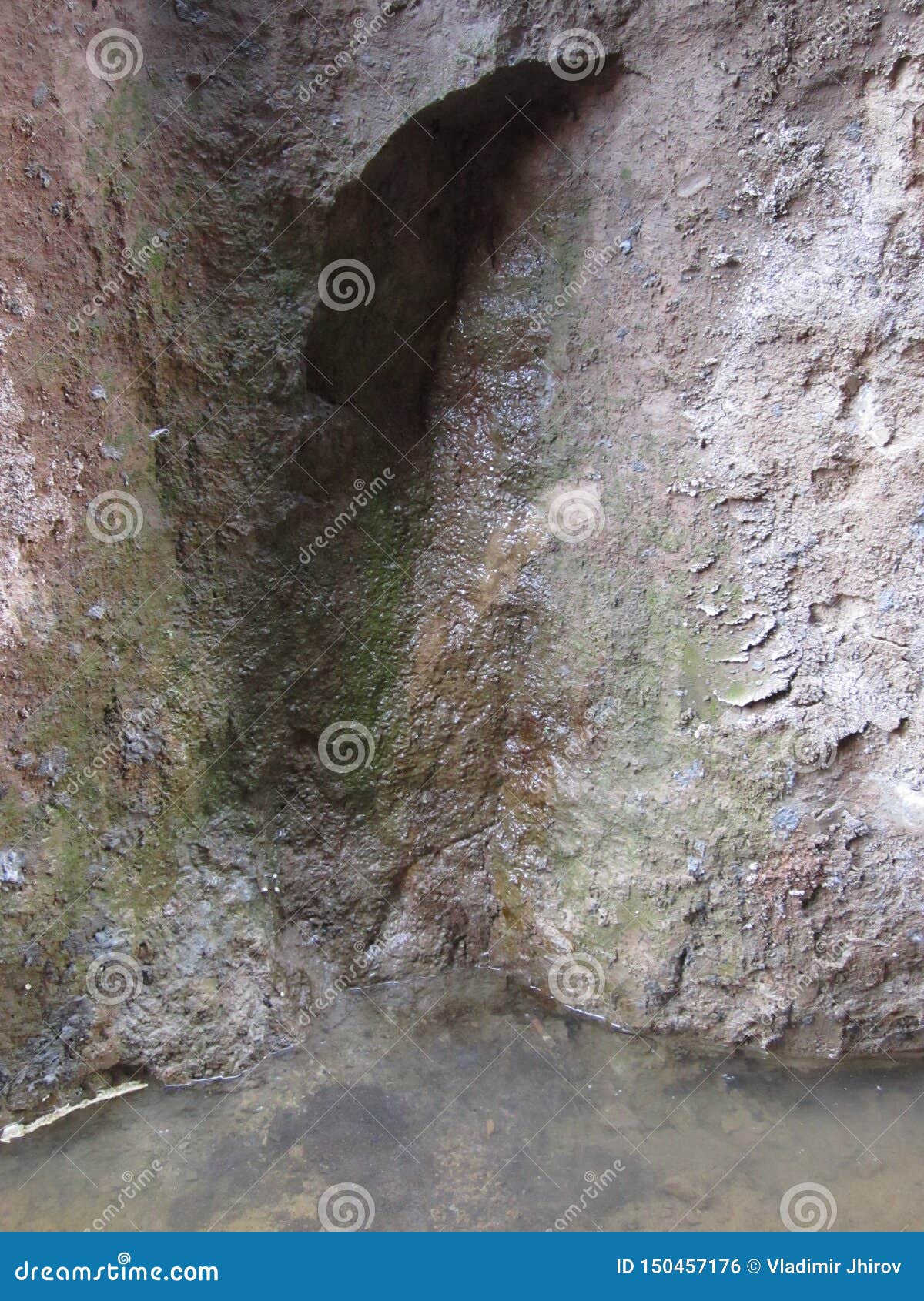 The Wall Of A Deep Sand Pit With A Very Interesting Complex Structure