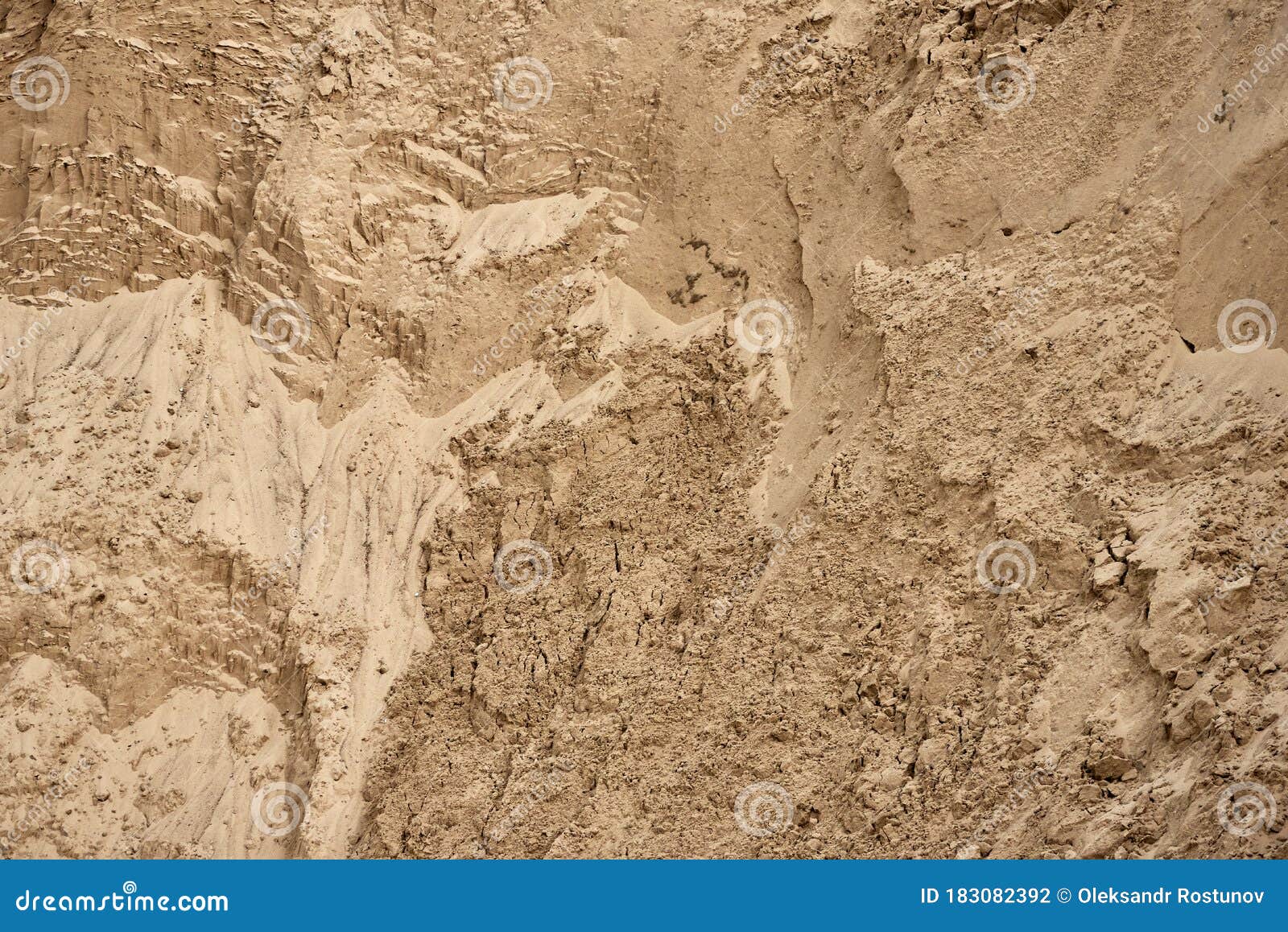 The Wall of a Deep Sand Pit with a Very Interesting Complex Structure