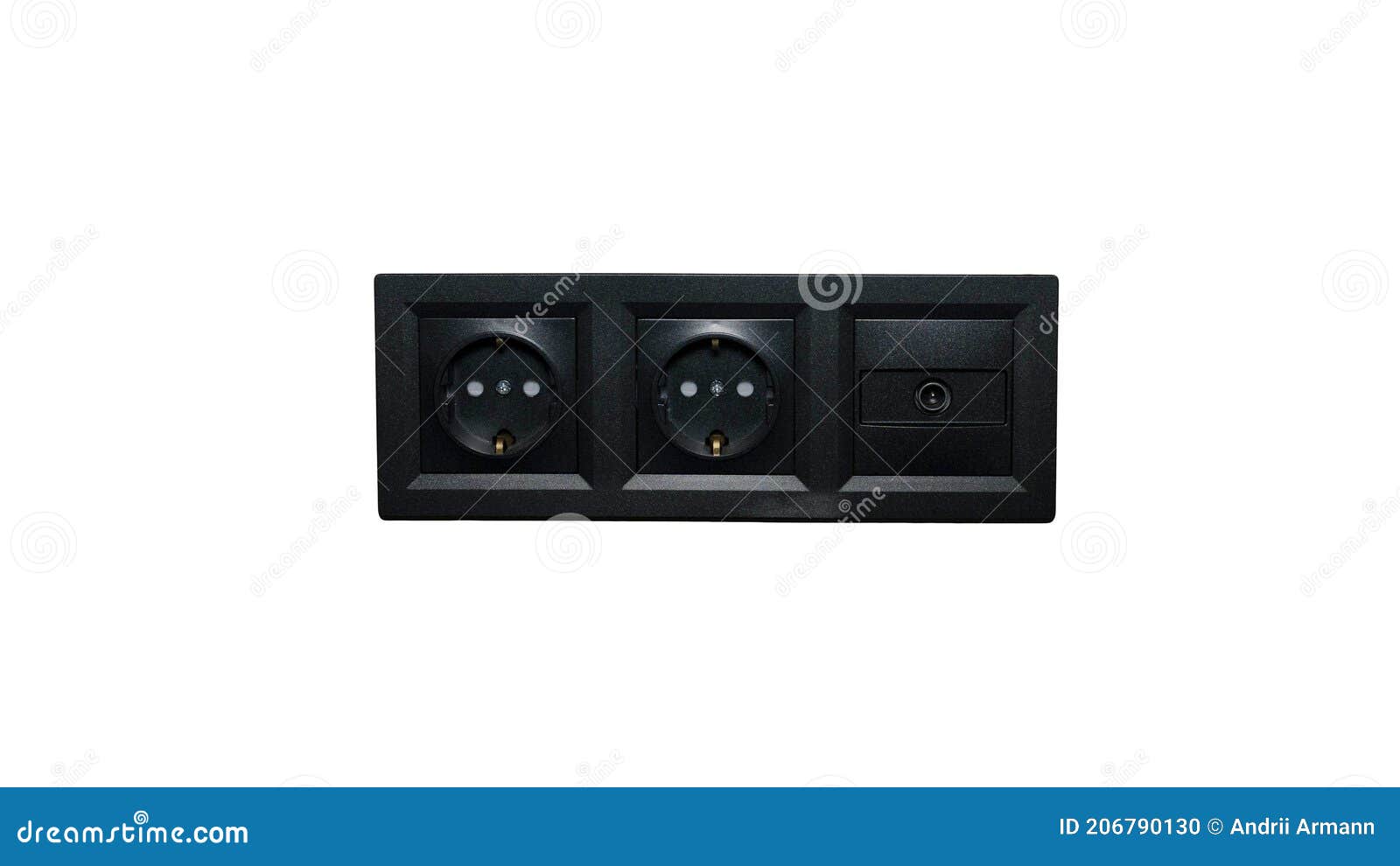 Antenna for Tv in an Outlet, Antenna Adapter, Black Electrical Outlet