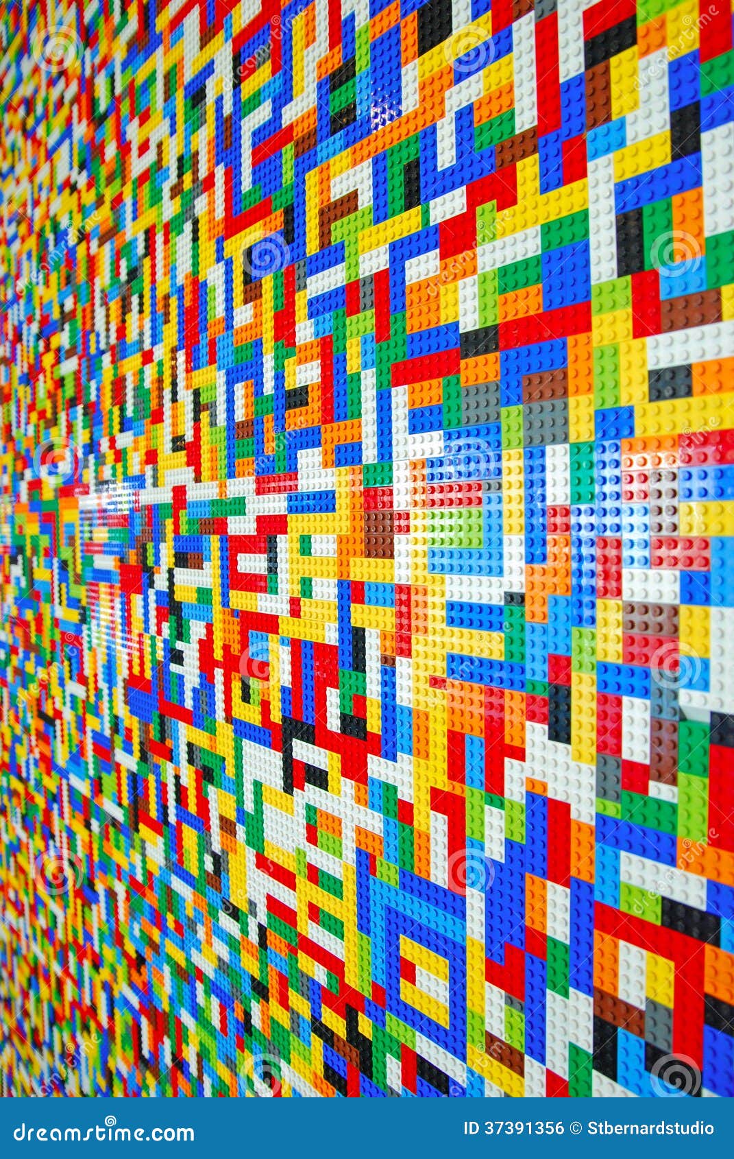 a wall full of lego pieces