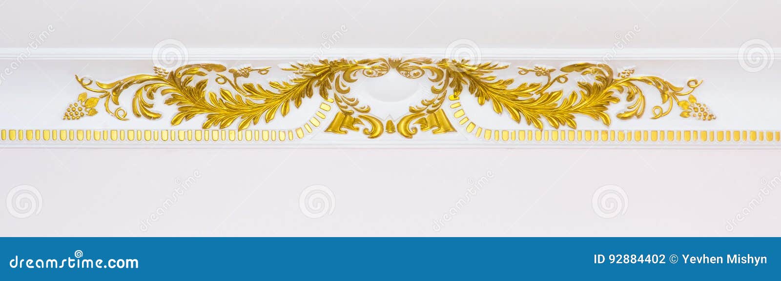 Wall Gypsum Cornice Stock Photo Image Of Ornamental 92884402