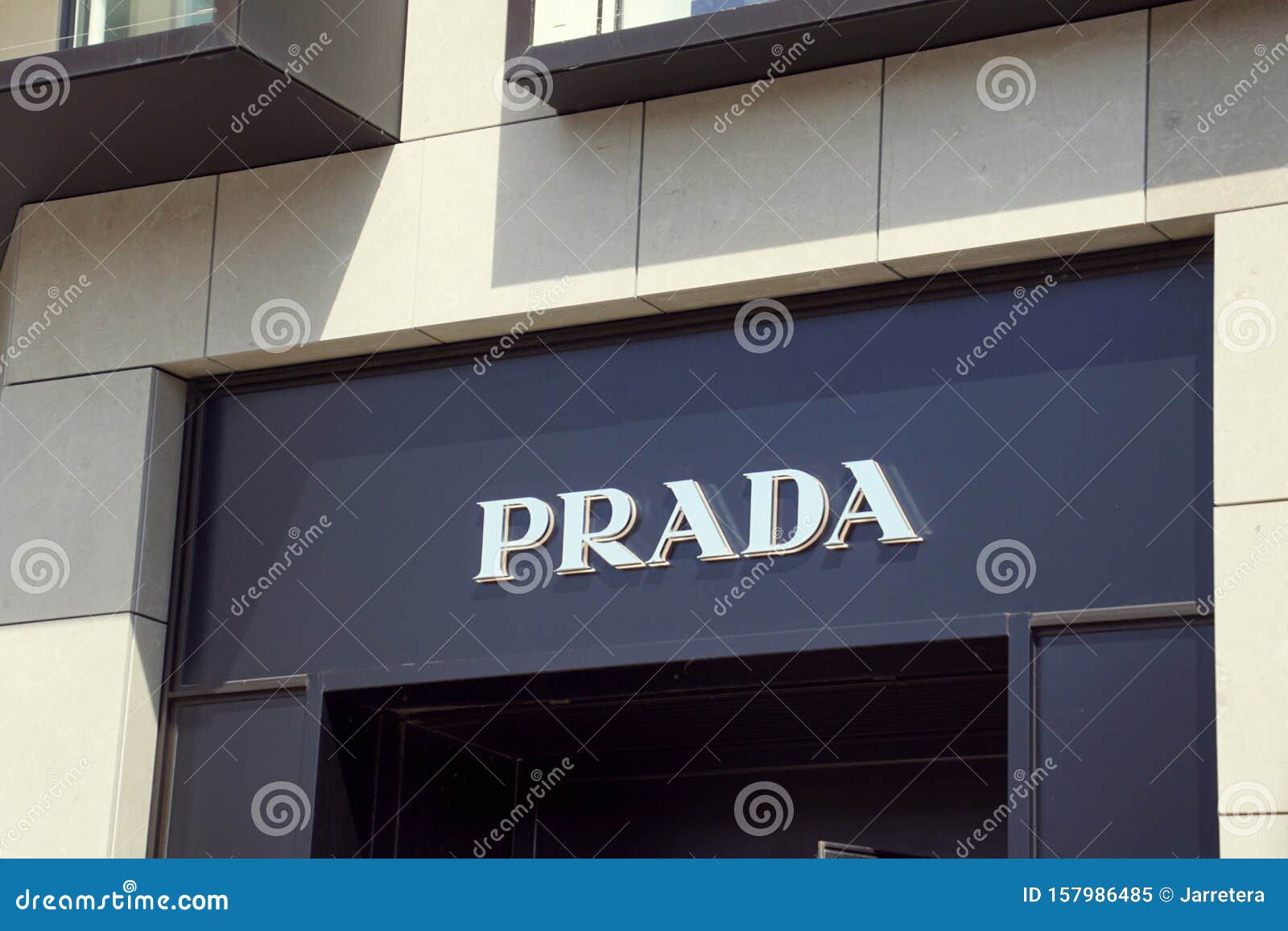 Wall Logo of a Prada Boutique Store. Editorial Image - Image of ...