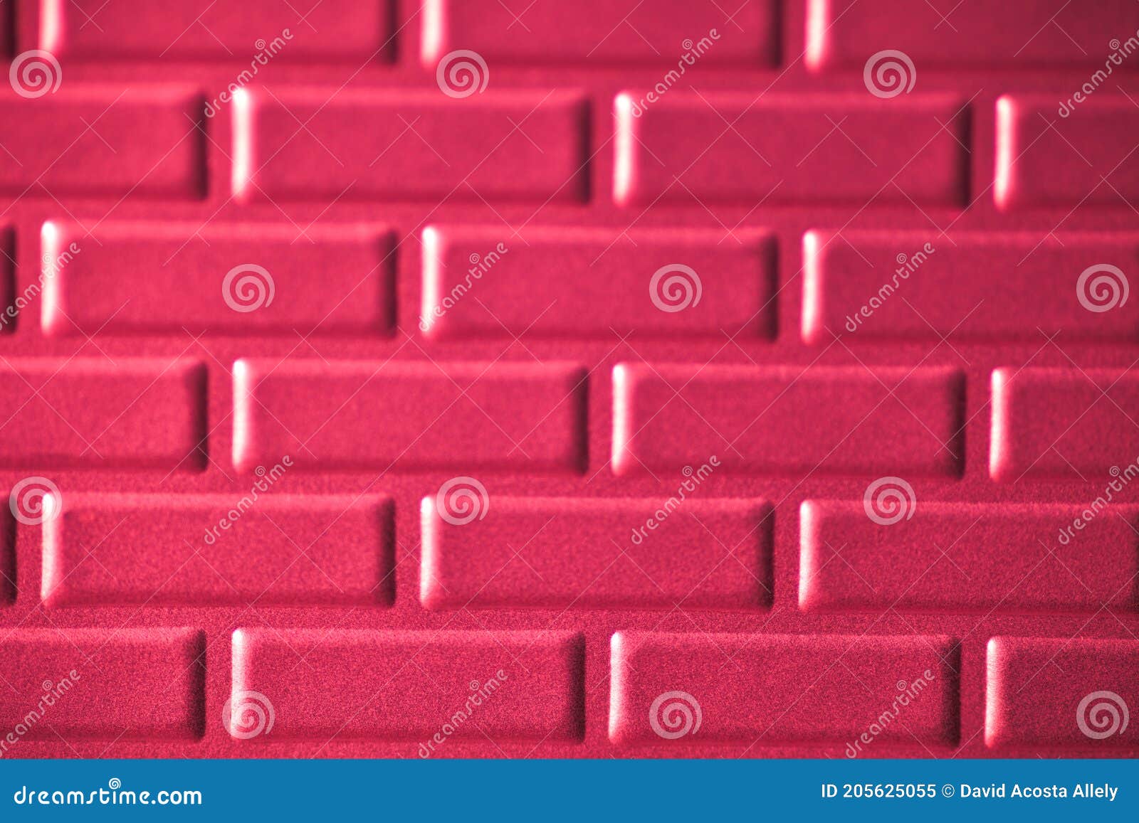 wall of metallic bricks