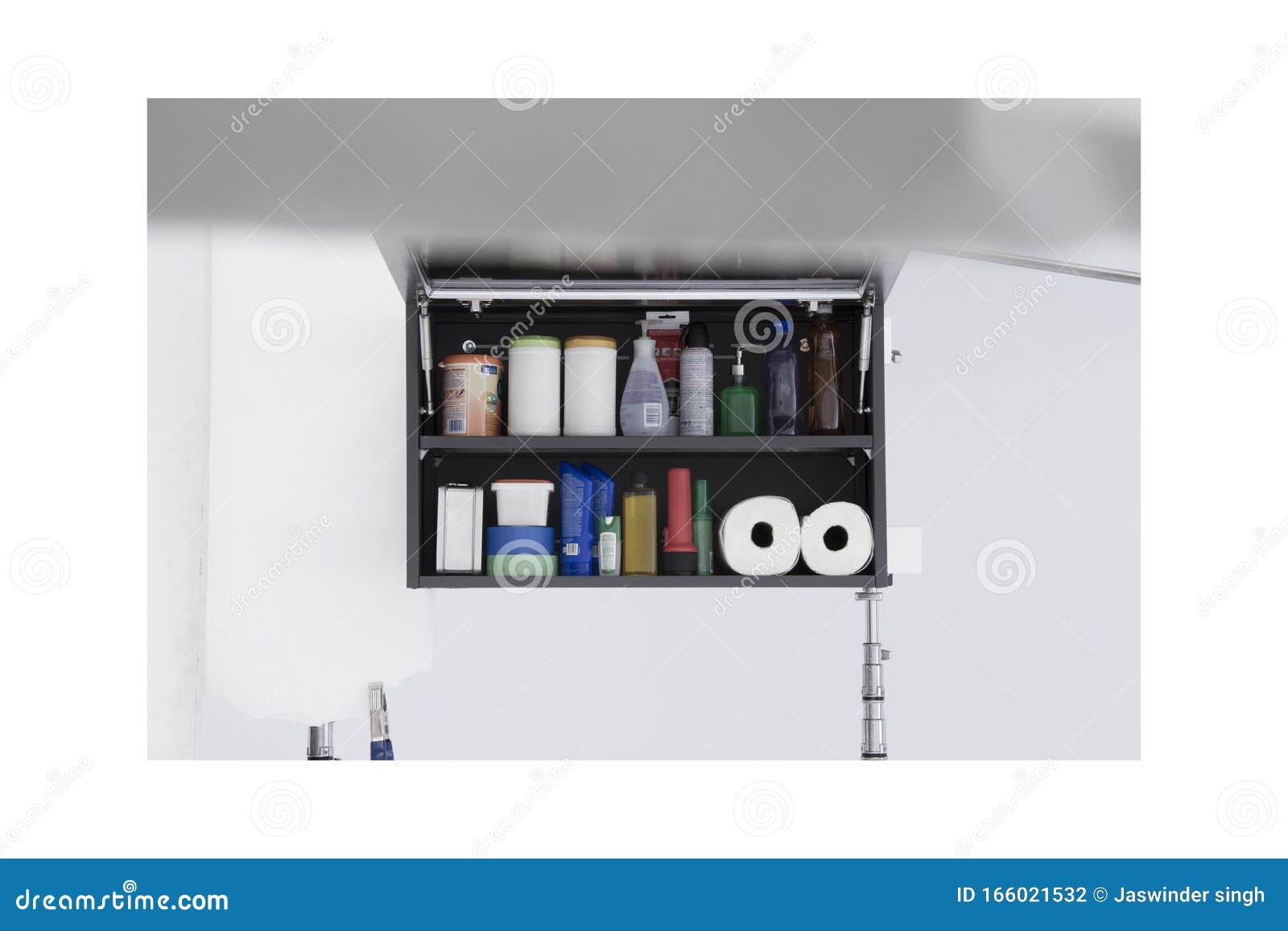 Wall Mounted Drawer Hanging Drawers Stock Photo Image of