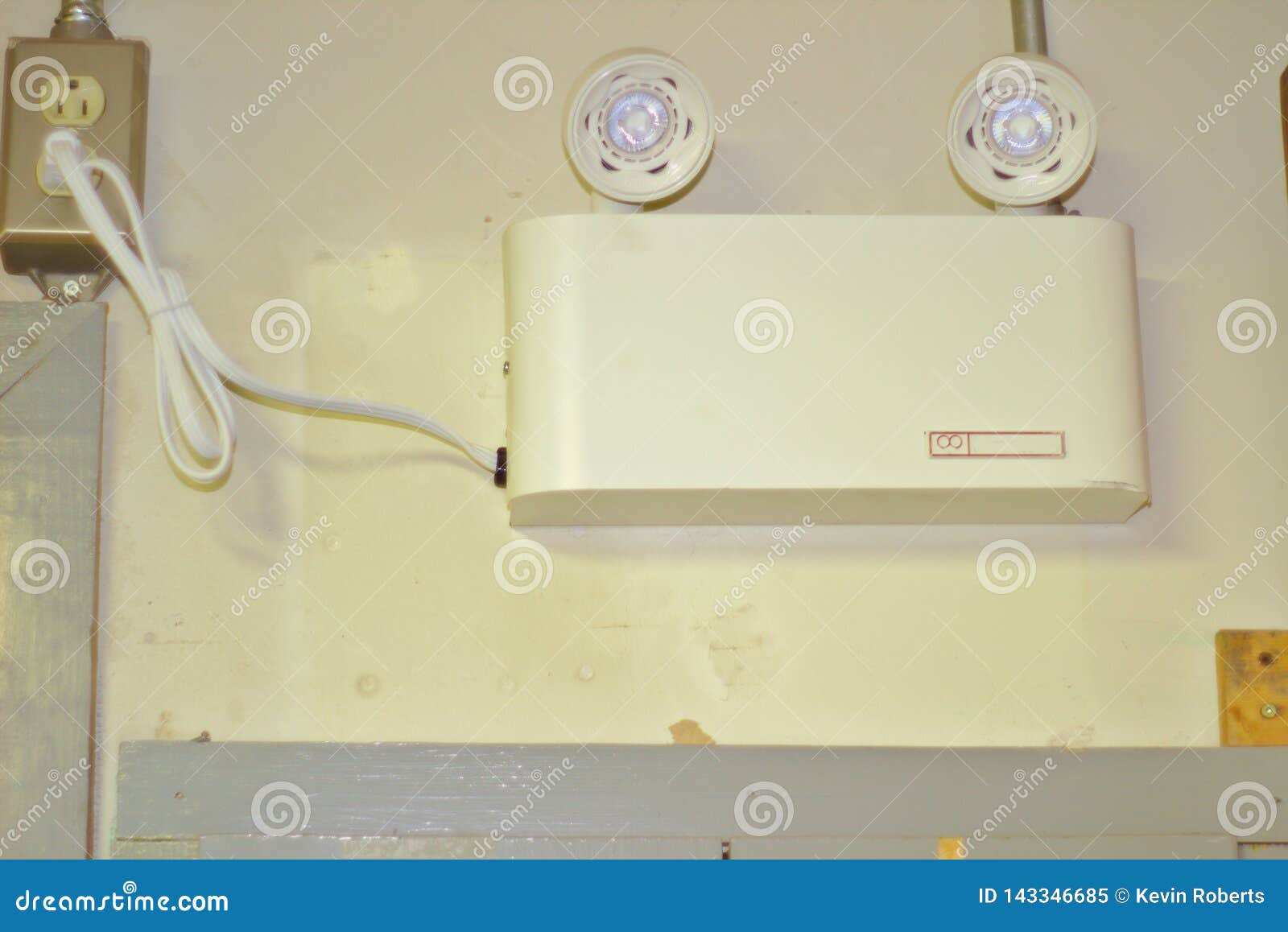 Wall Mounted Emergency Lighting Stock Image Image of light, exit