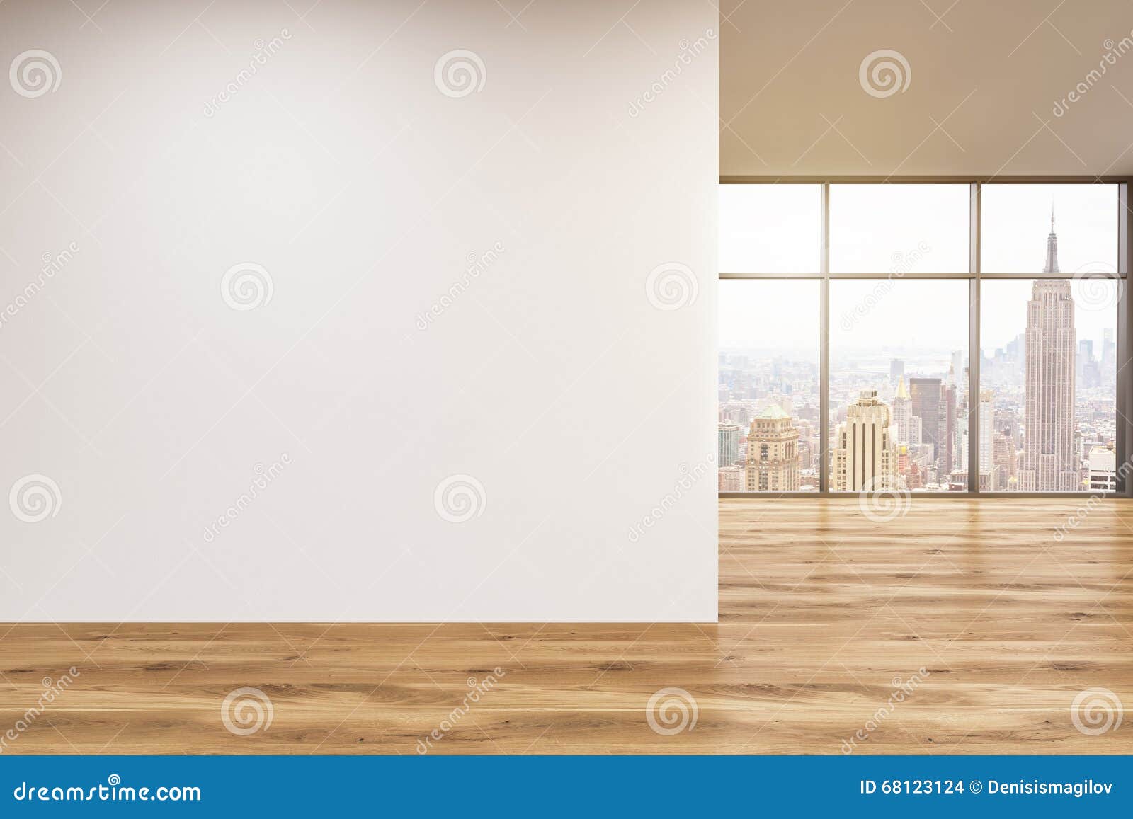 Wall in office, window stock illustration. Illustration of home - 68123124