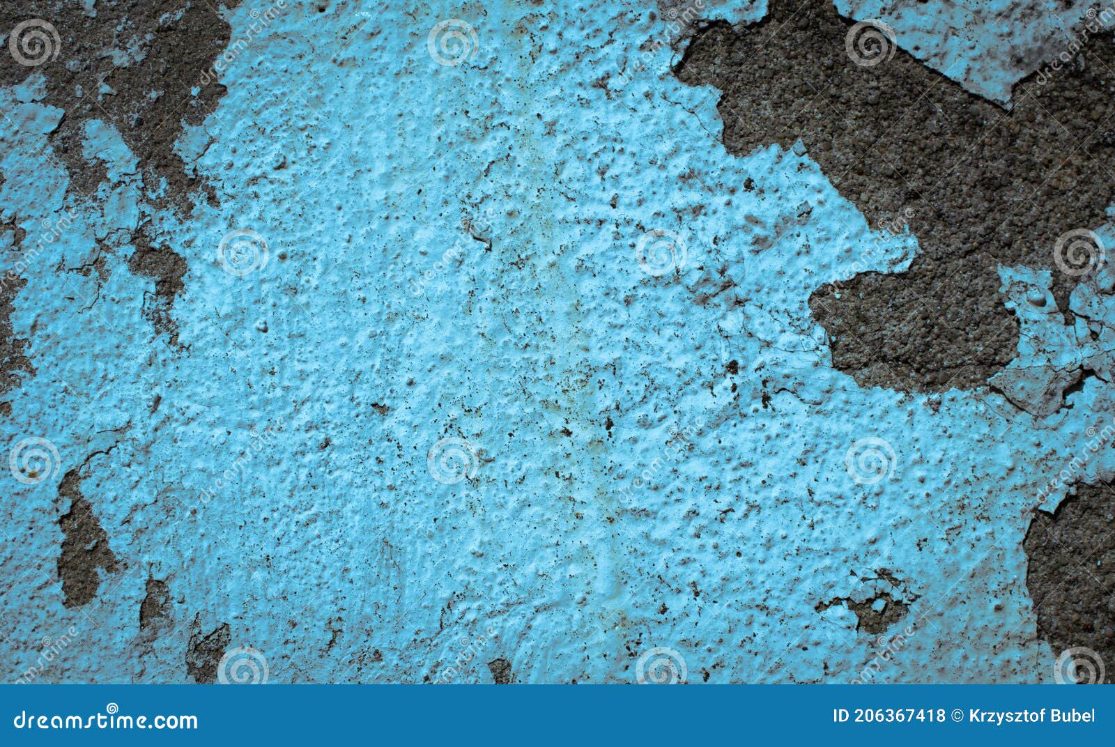 Wall with Old Blue Paint Peeling Off Stock Photo Image of fade, paint