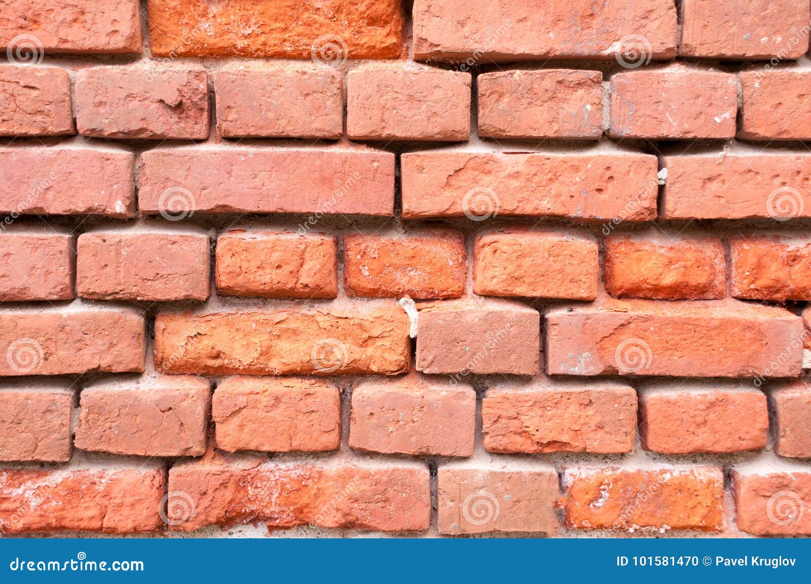 Wall from an Old Red Brick without Cement Stock Photo Image of brickwork, detail 101581470