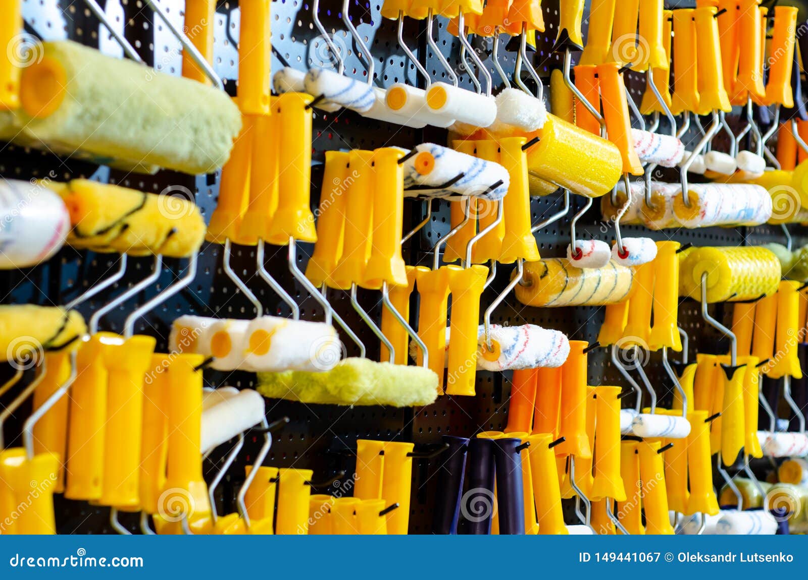 Wall Paint Rollers for Sale. Stock Image Image of industrial