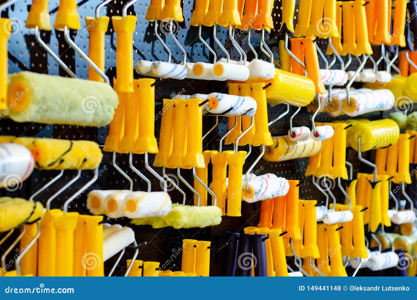 Wall Paint Rollers for Sale. Stock Photo Image of home, blue 149441148