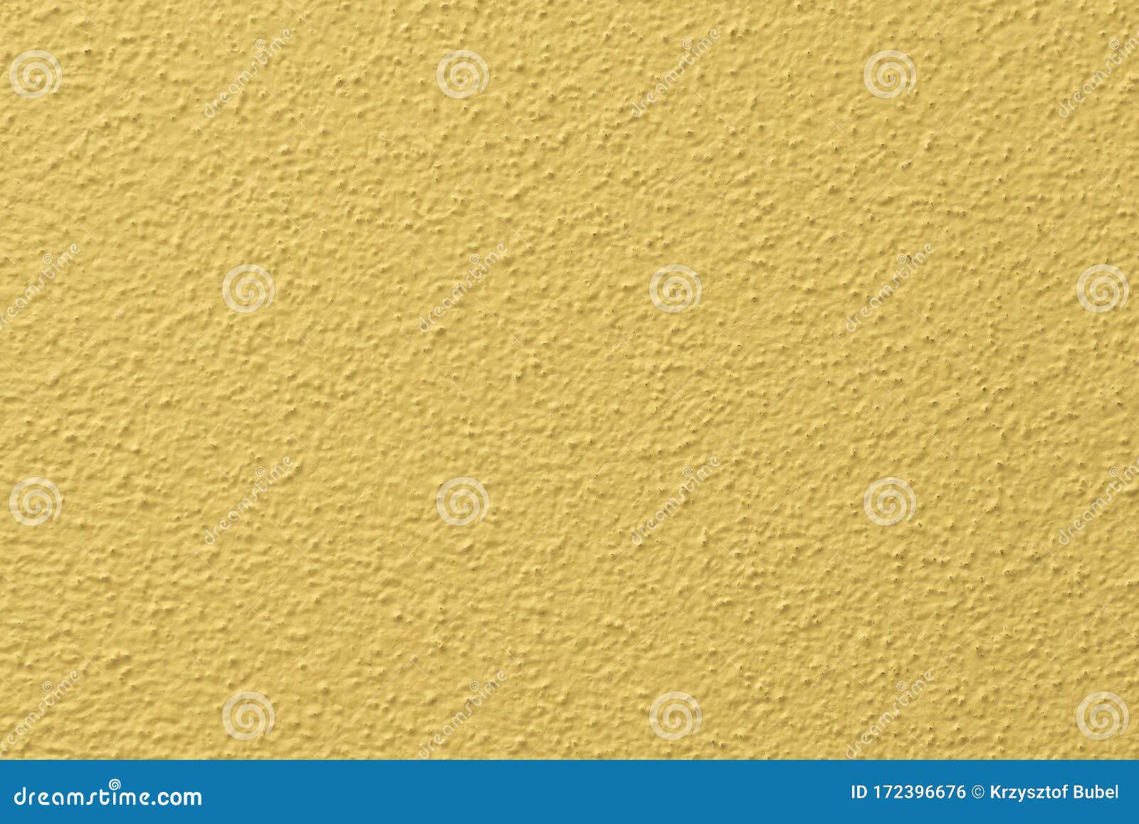 Wall Painted in Yellow with Visible Plaster Texture Stock Photo Image