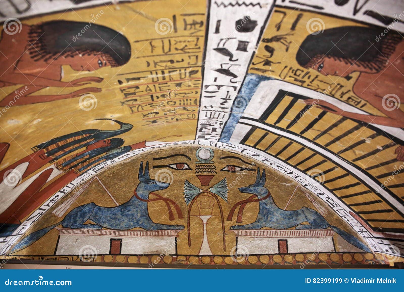 Wall Painting And Decoration Of The Tombю Luxor Egypt