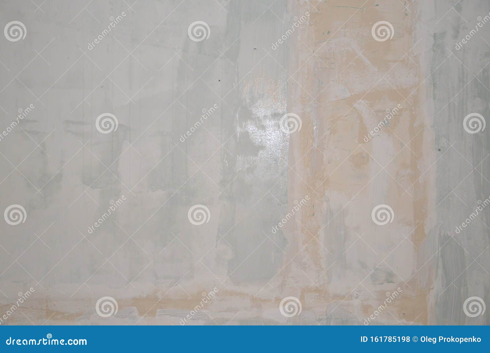 Wall Painting in the Interior with White Waterbased Paint Stock Photo