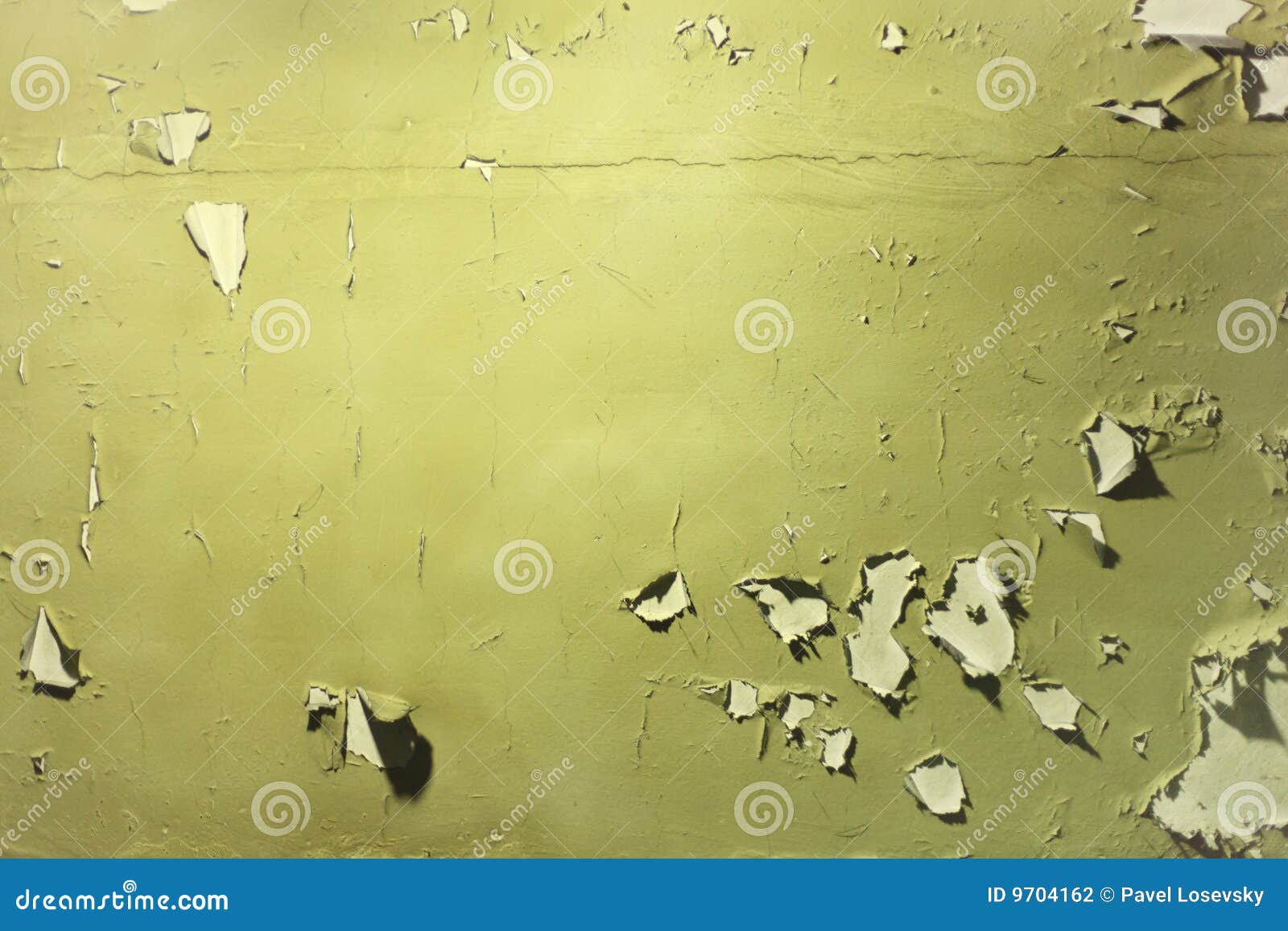 Wall with Peeled Off Green Paint Stock Photo Image of process, color