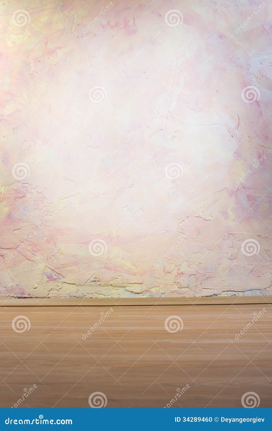 Wall with Pink and Yellow Texture Stock Illustration Illustration of