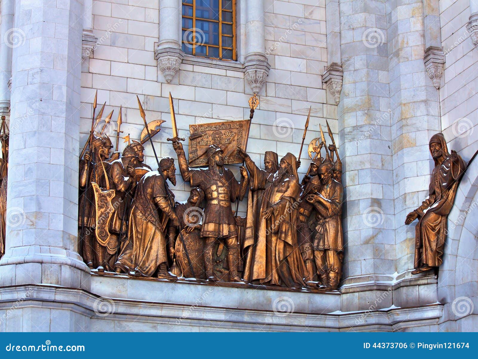 Wall with sculpture stock photo. Image of temple, bronze 44373706