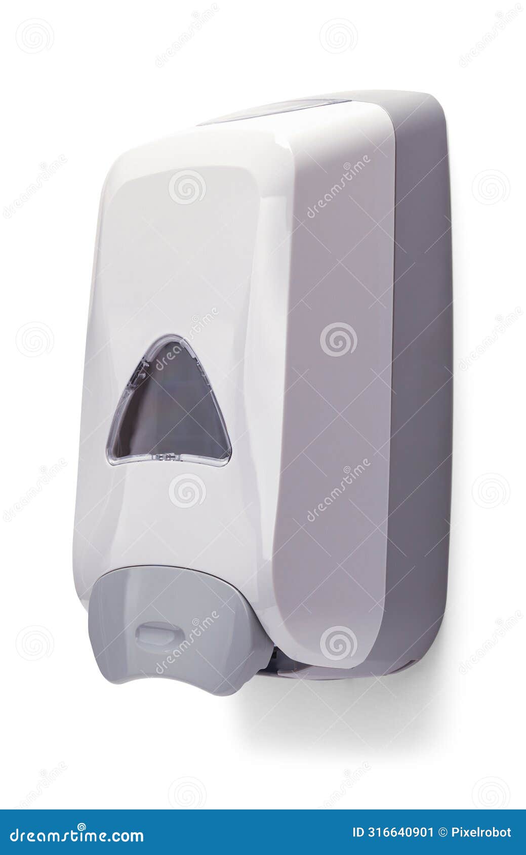 wall soap dispenser side view