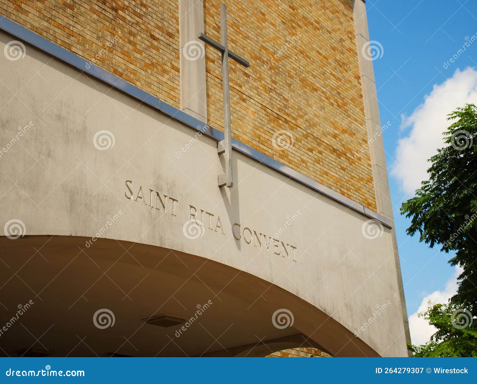 Wall of the St. Rita Catholic Church Editorial Photography Image of