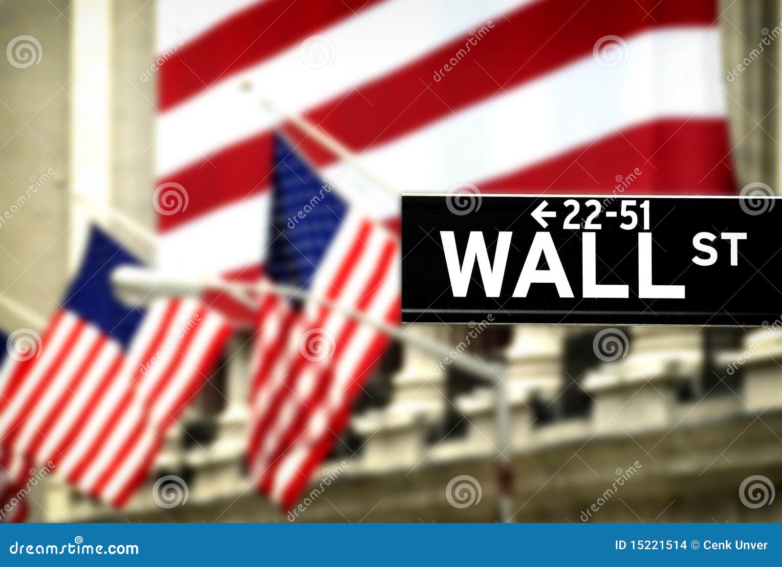 Wall Street editorial stock image. Image of building 15221514